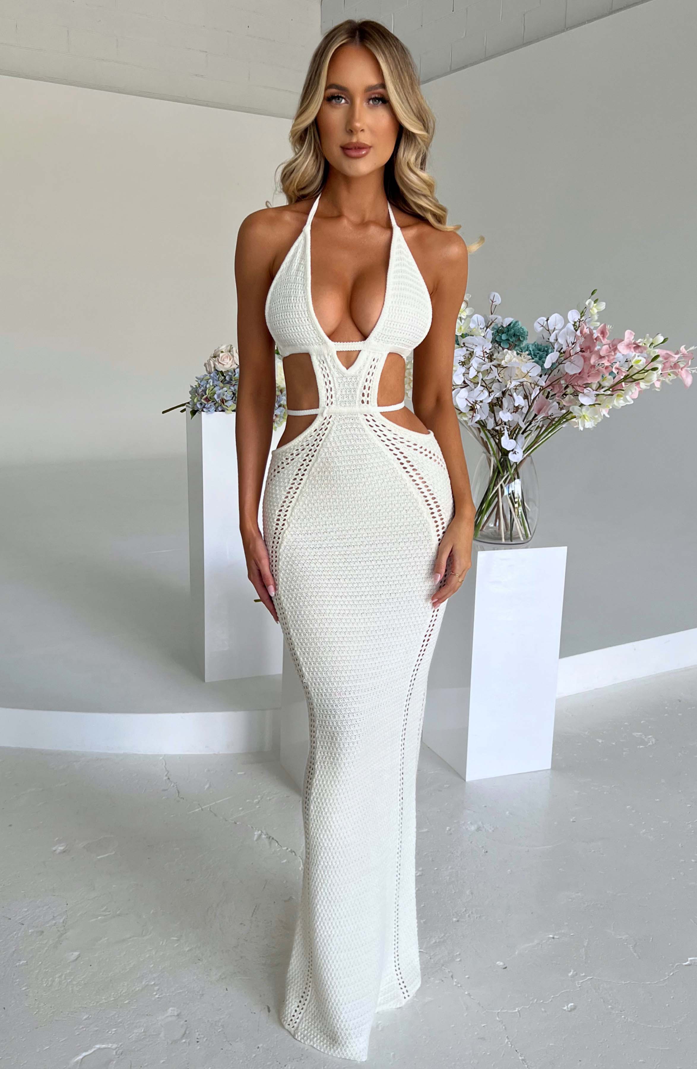 minilena Arabella Maxi Dress White