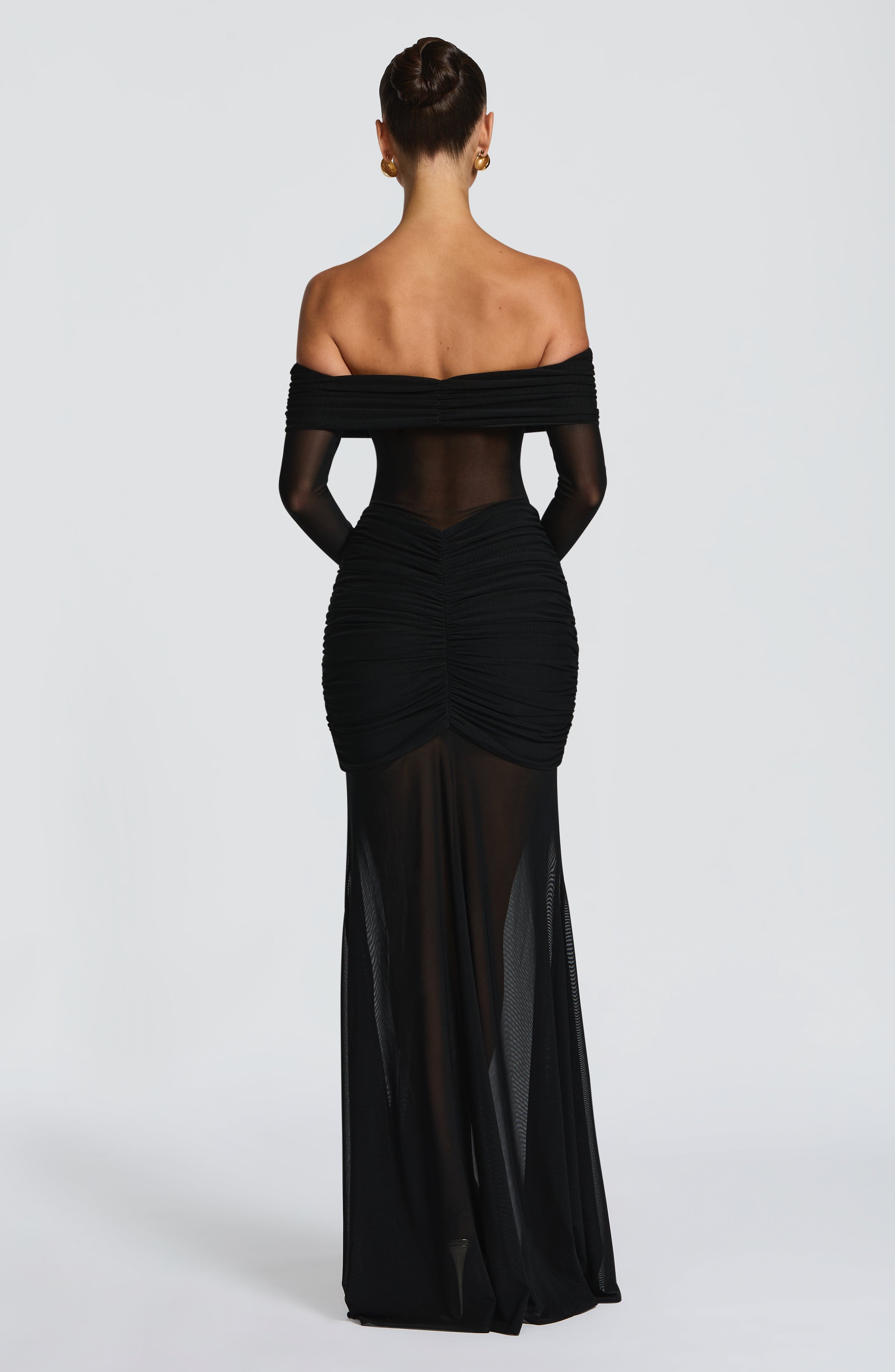 minilena Arlena Maxi Dress Black