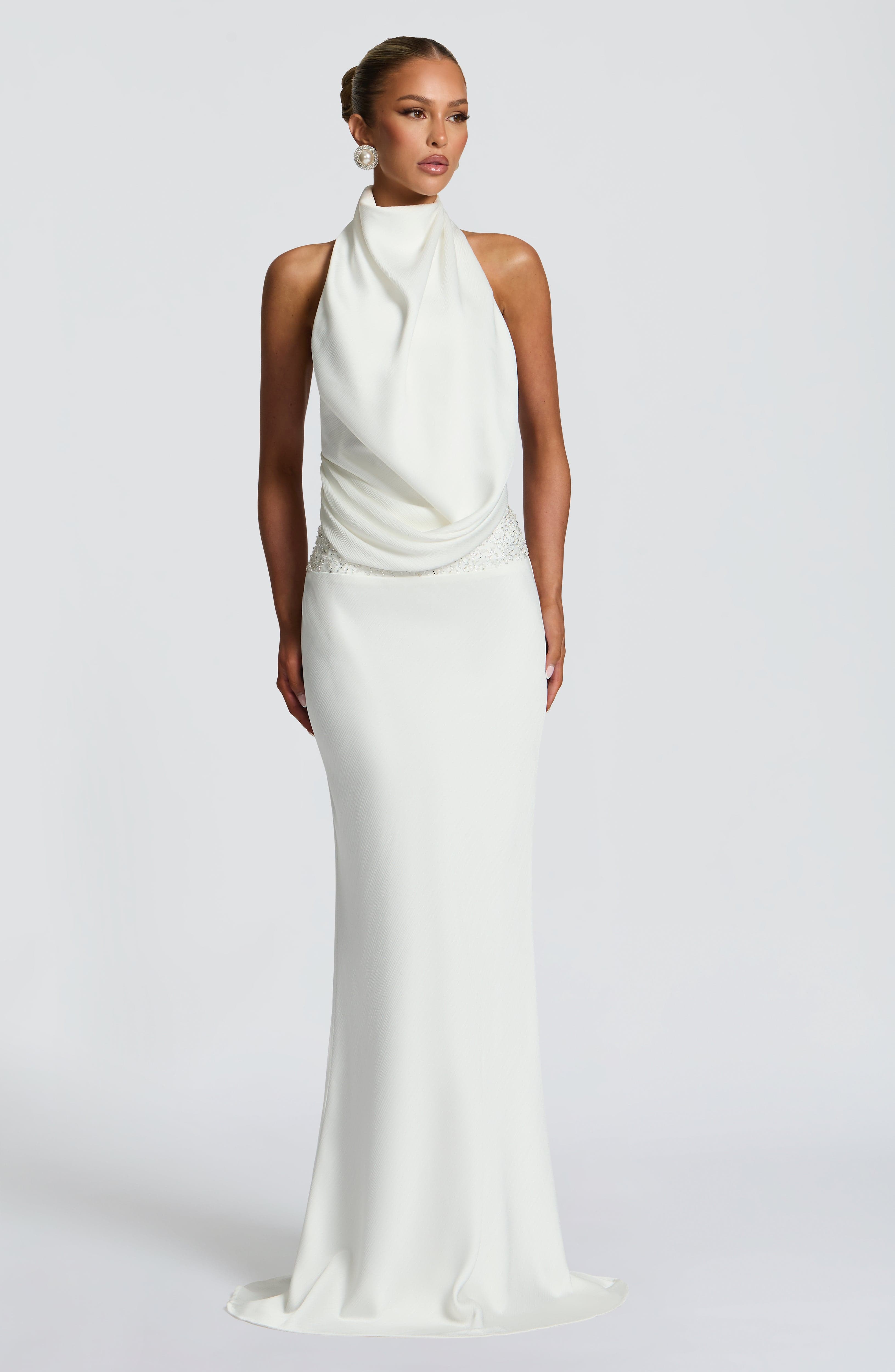 minilena Armelle Maxi Dress Ivory