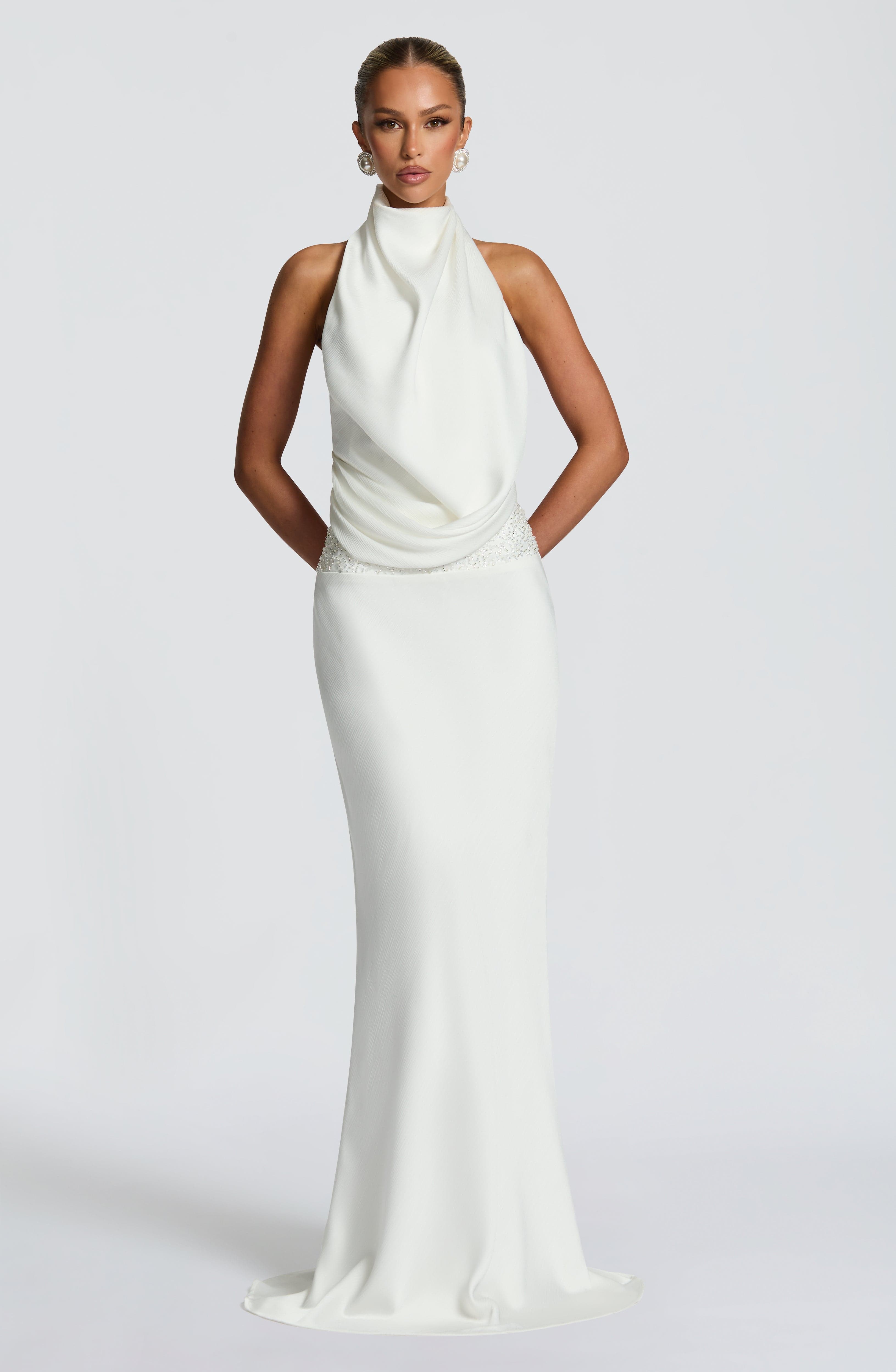 minilena Armelle Maxi Dress Ivory