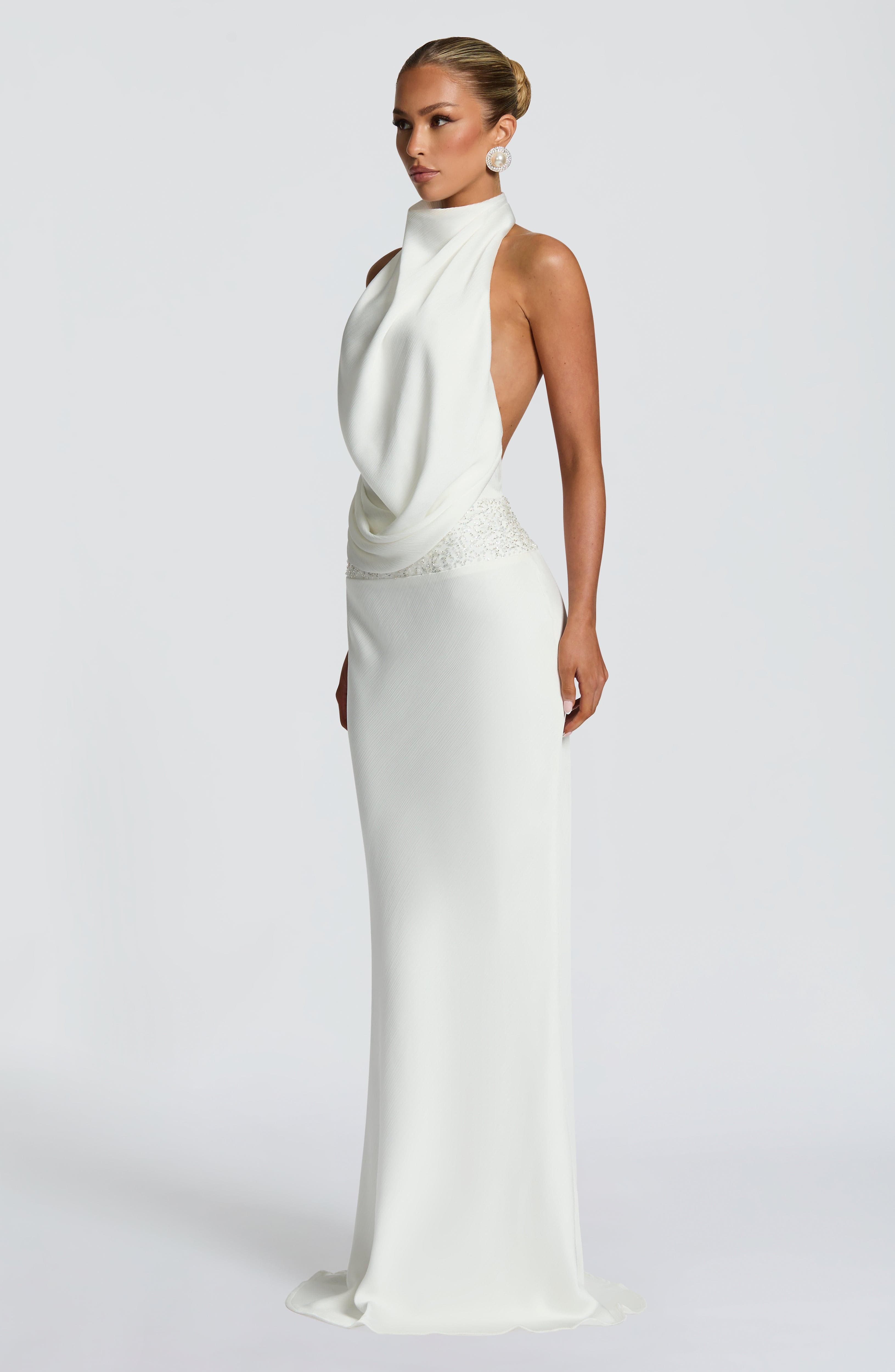 minilena Armelle Maxi Dress Ivory