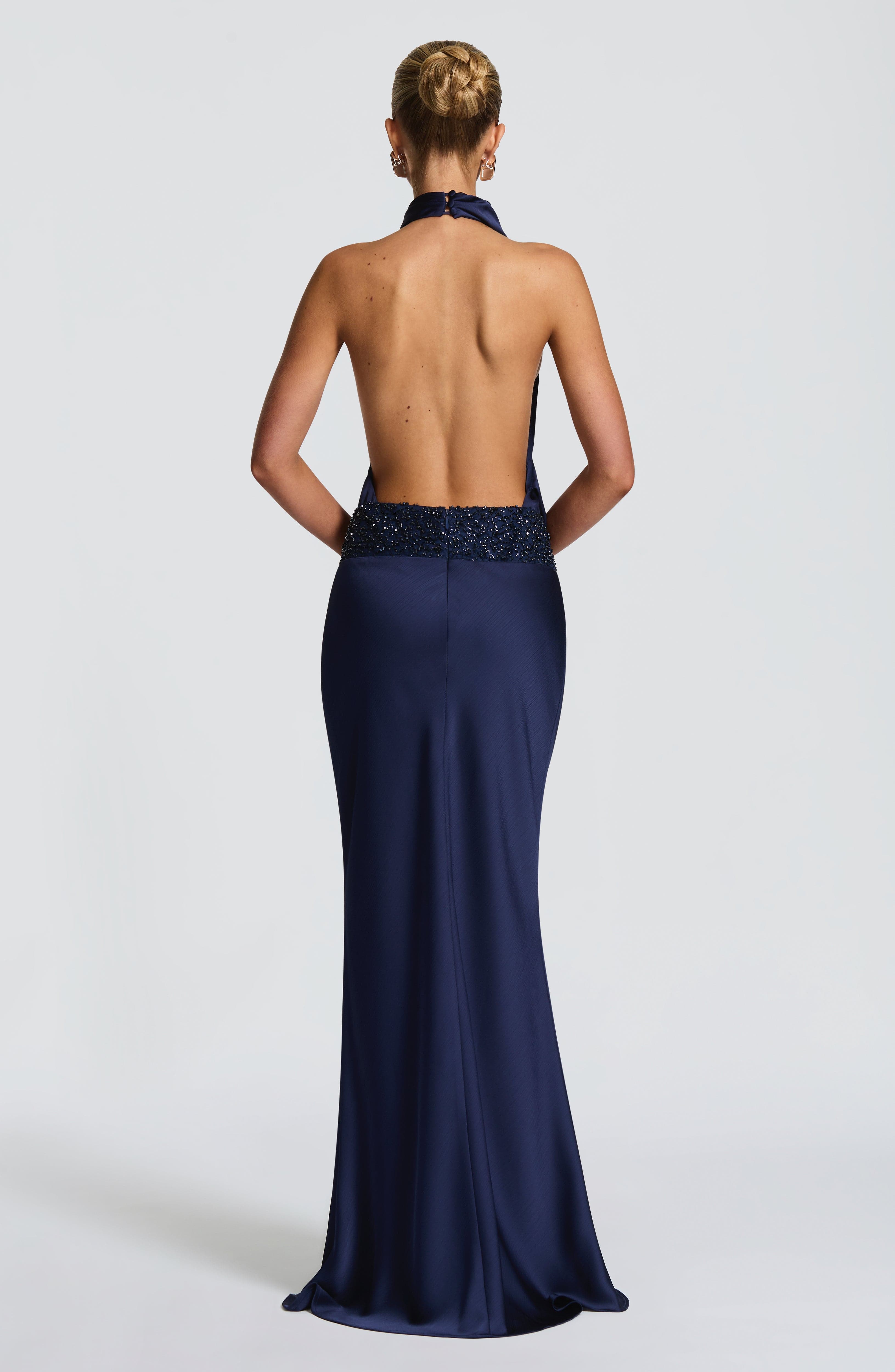 minilena Armelle Maxi Dress Navy