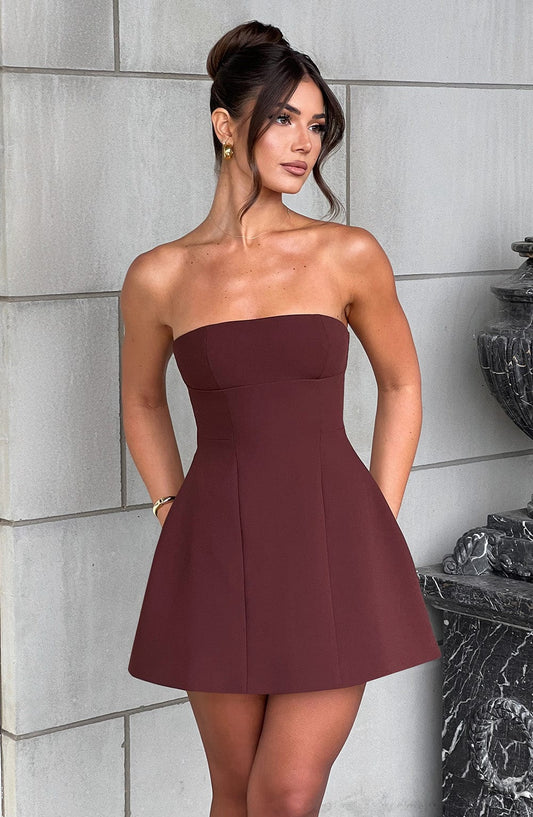 minilena Asha Mini Dress Brown