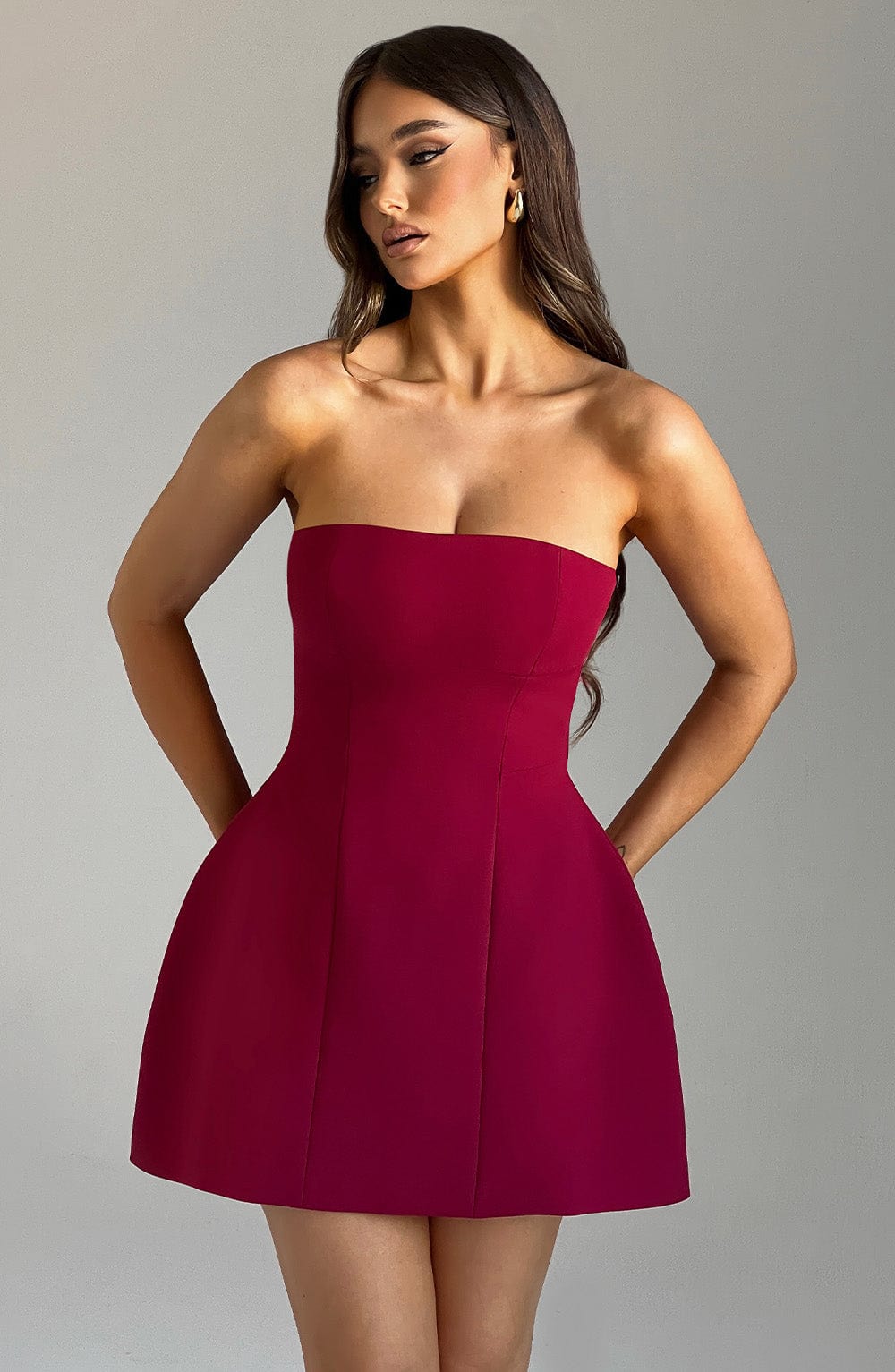 minilena Asha Mini Dress Wine
