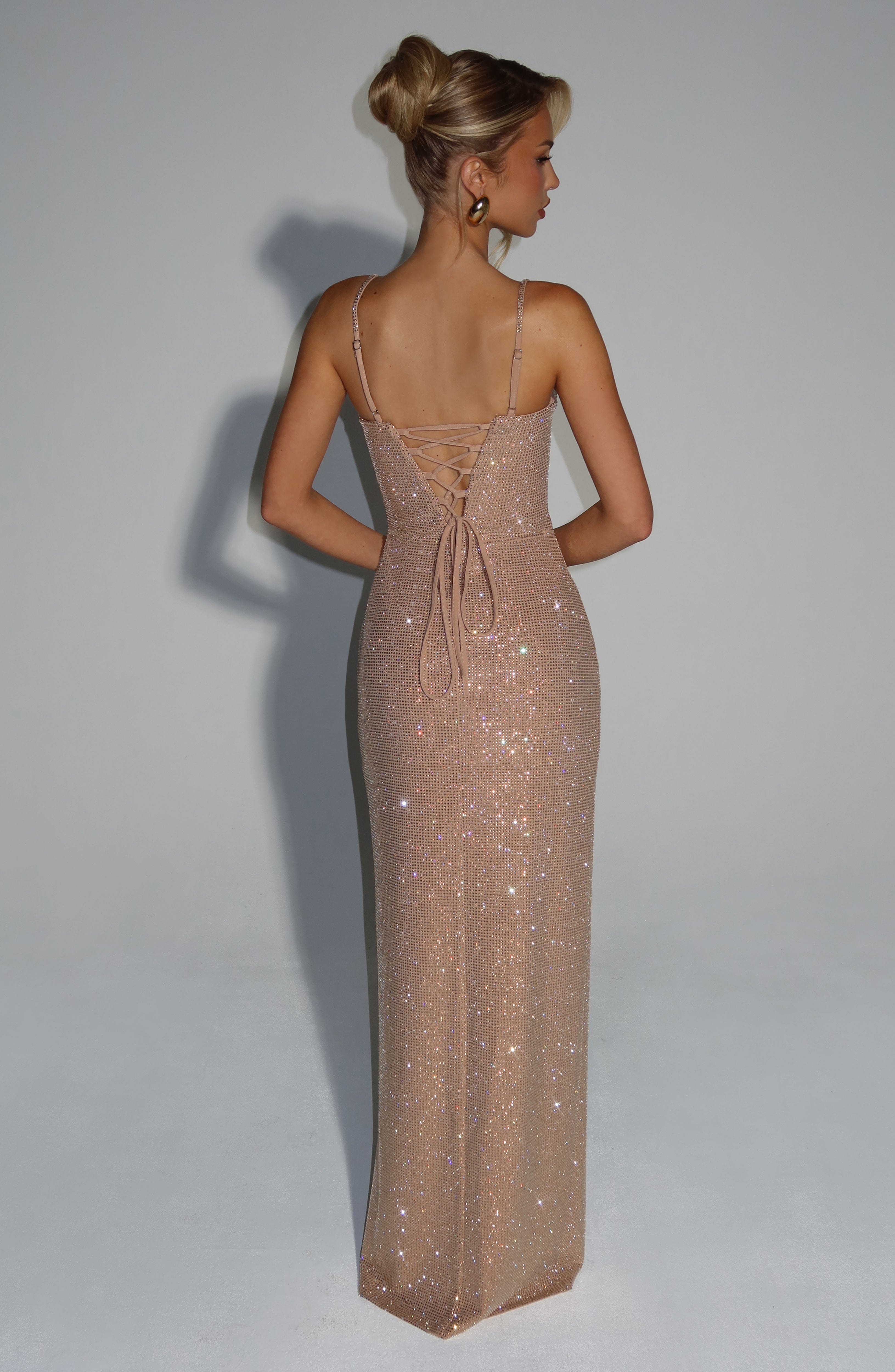 minilena Ashton Maxi Dress Gold