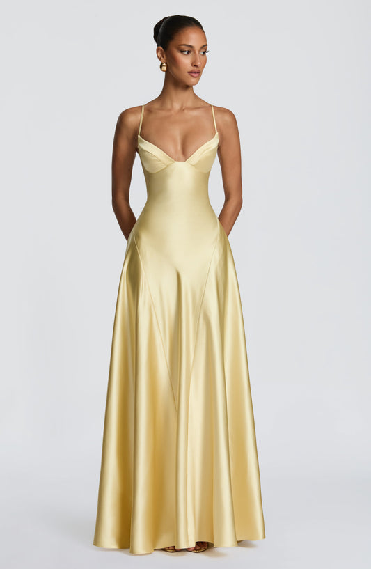 minilena Asterin Maxi Dress Lemon
