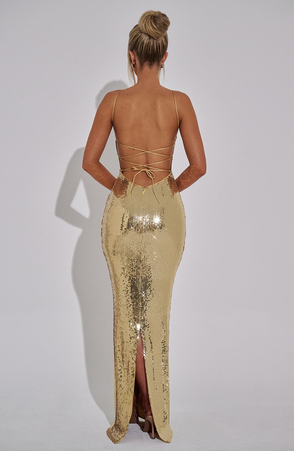 minilena Atari Maxi Dress Gold