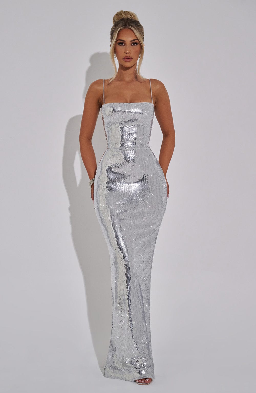 minilena Atari Maxi Dress Silver