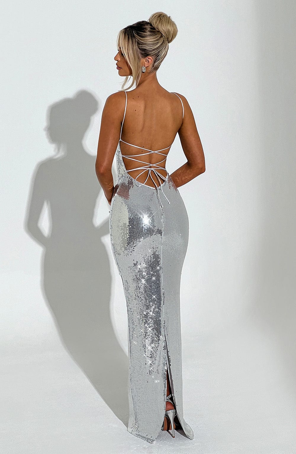 minilena Atari Maxi Dress Silver