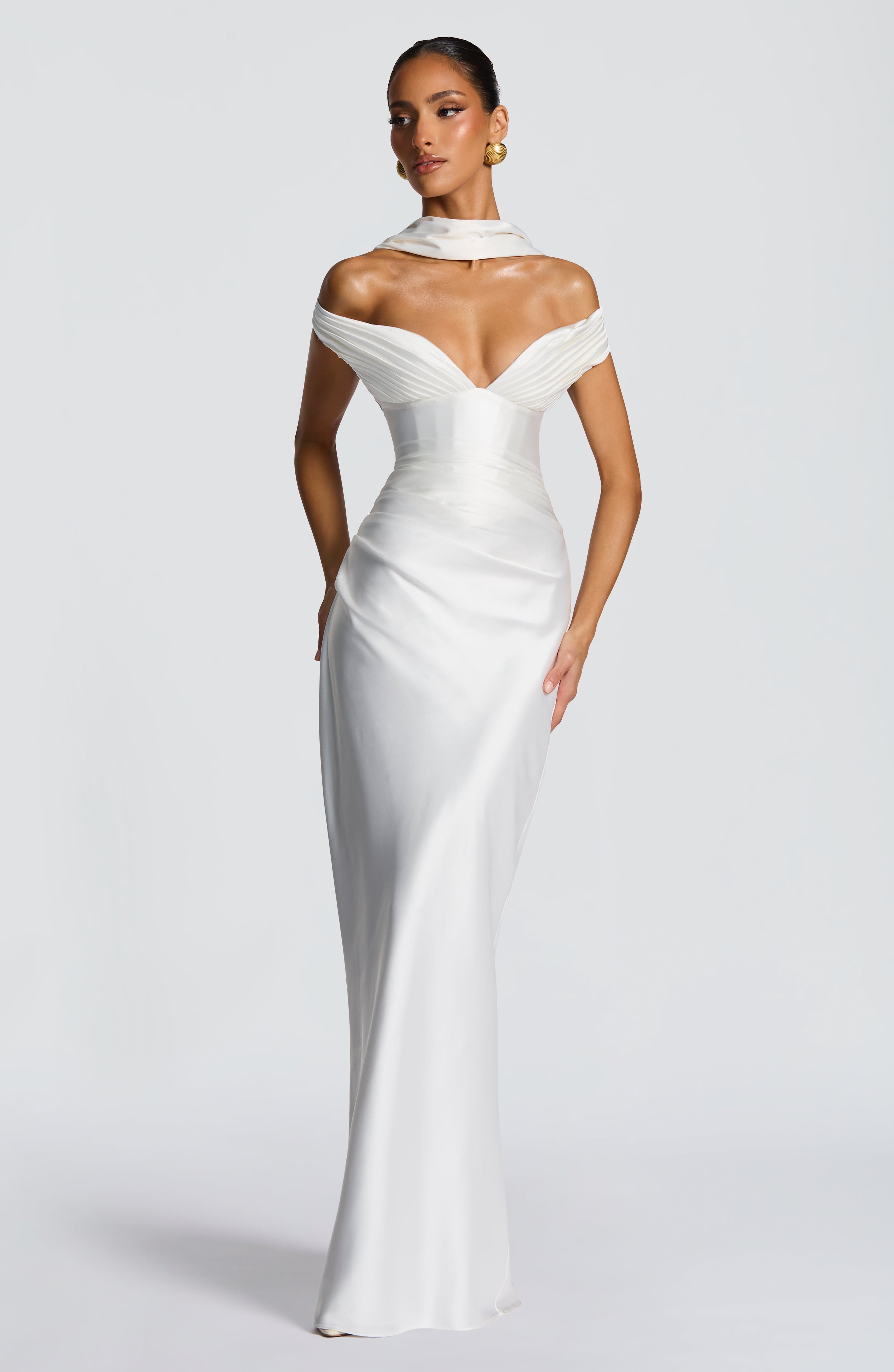 minilena Aurelia Maxi Dress Ivory