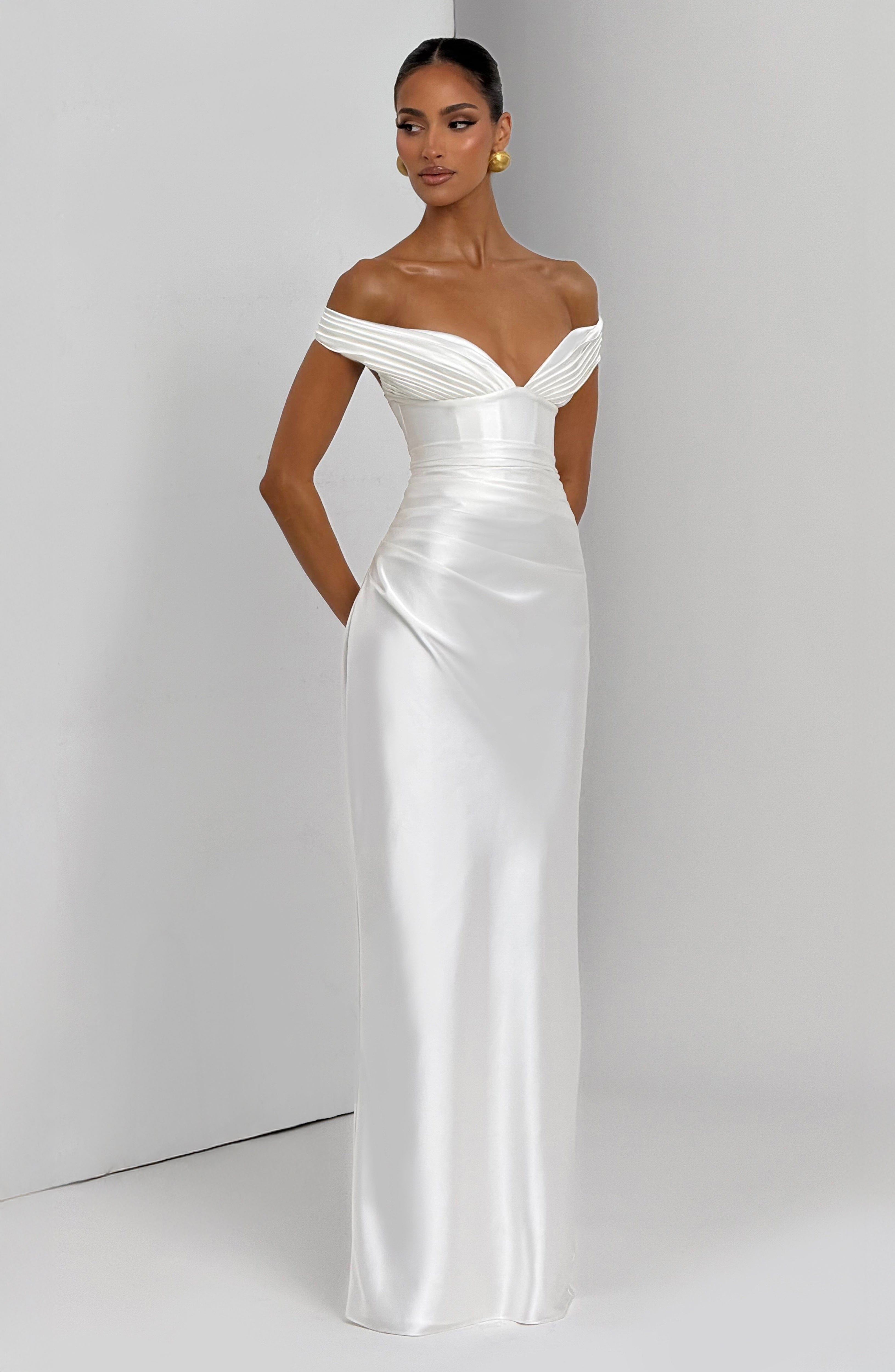 minilena Aurelia Maxi Dress Ivory