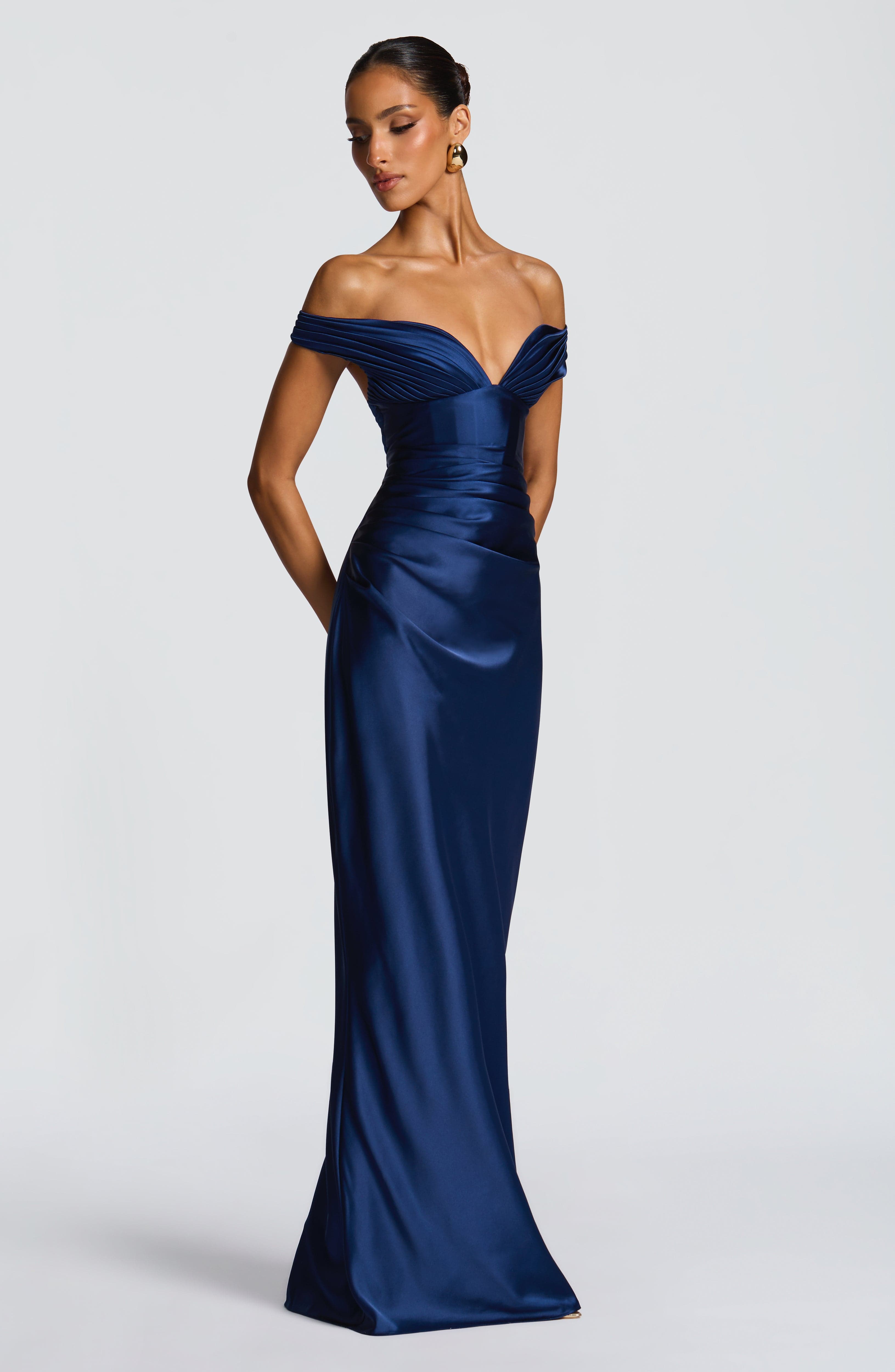 minilena Aurelia Maxi Dress Navy