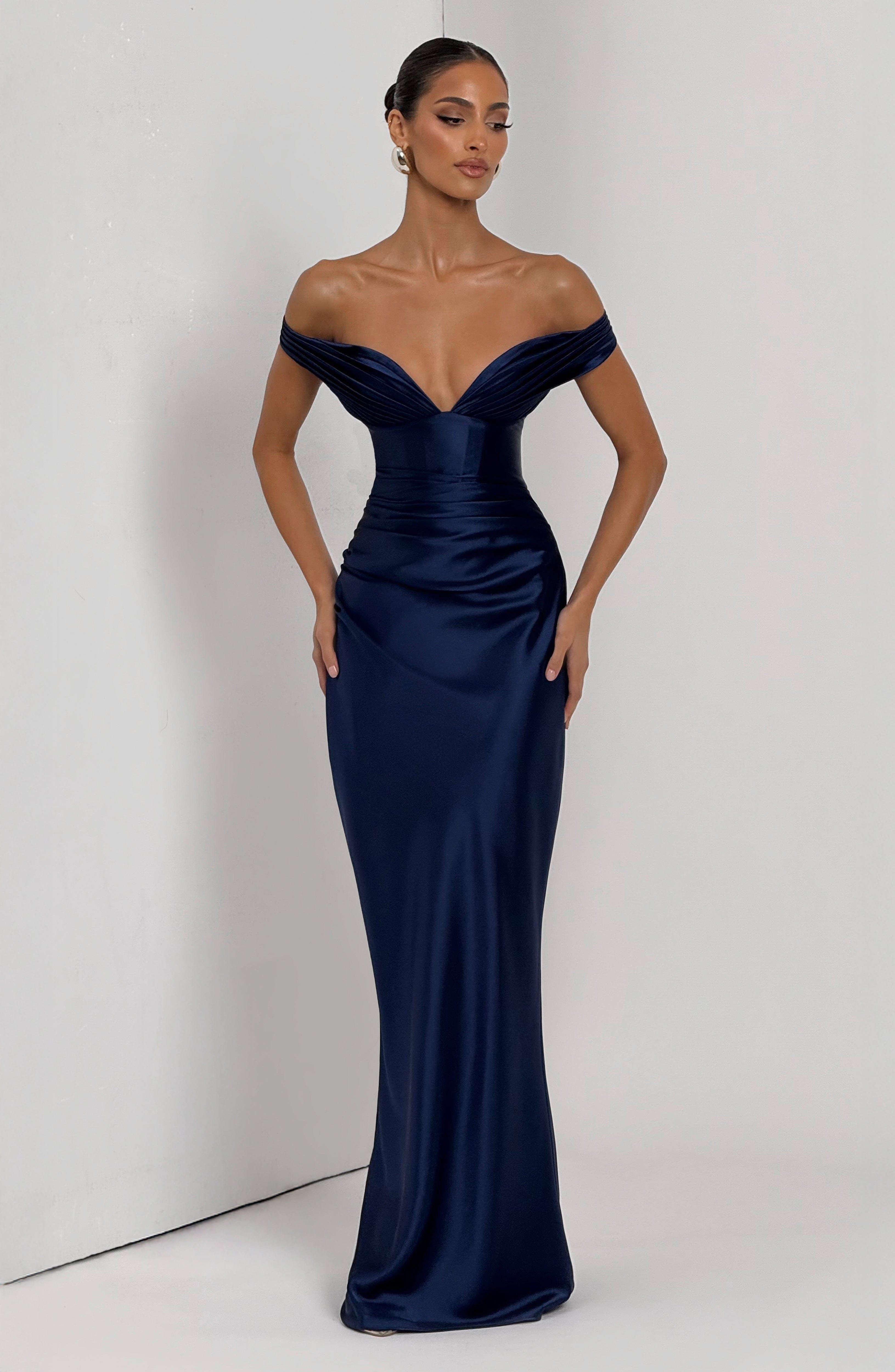 minilena Aurelia Maxi Dress Navy