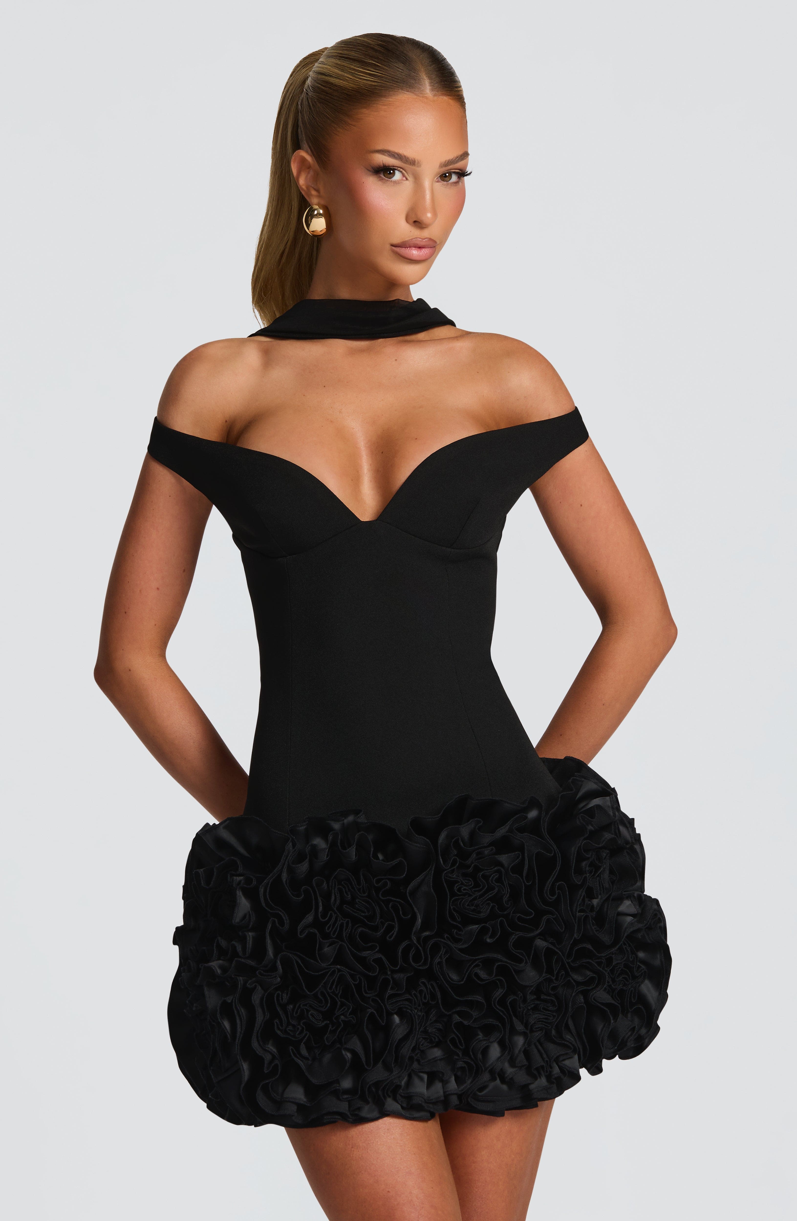 minilena Aveta Mini Dress Black