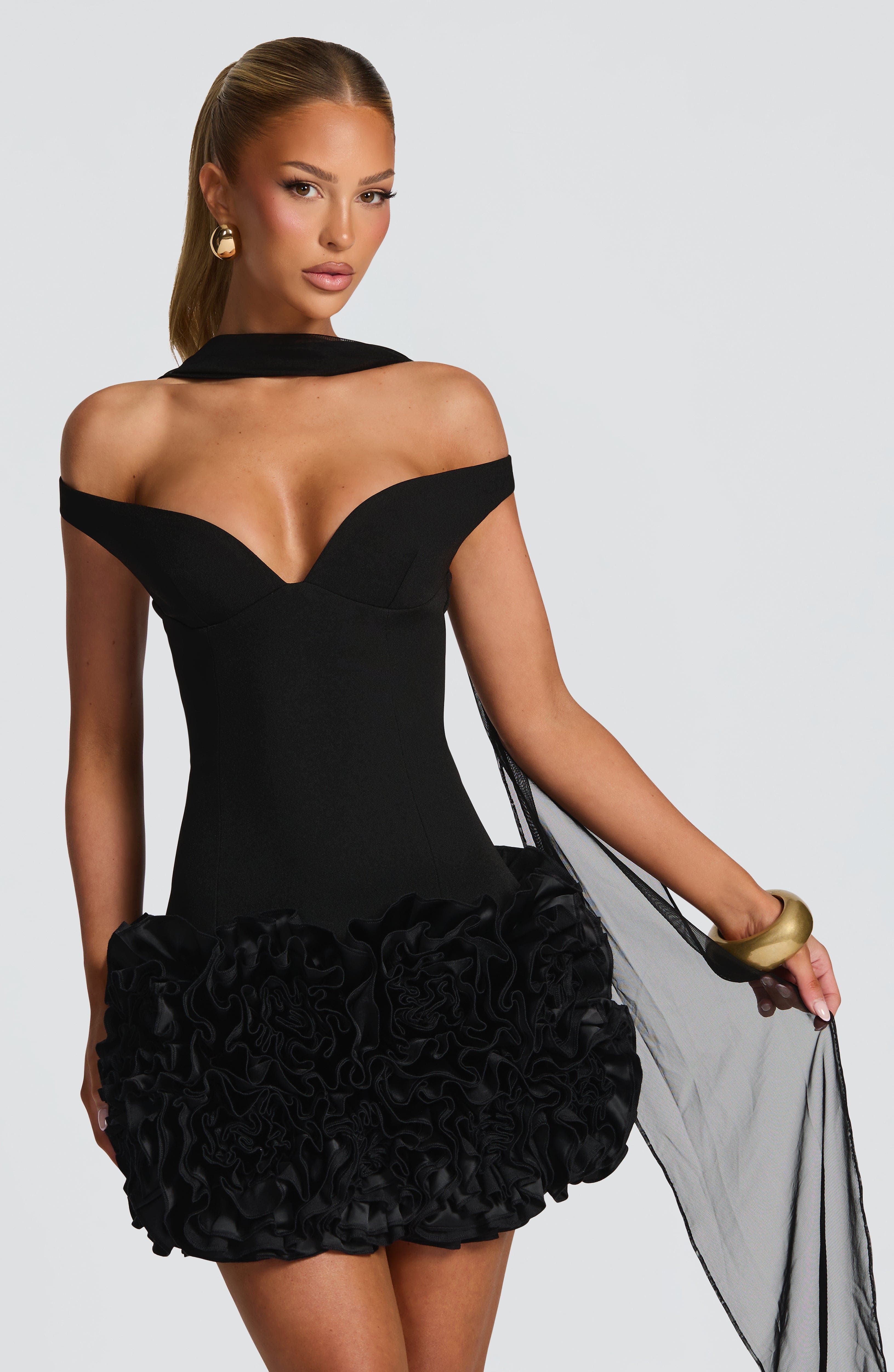 minilena Aveta Mini Dress Black