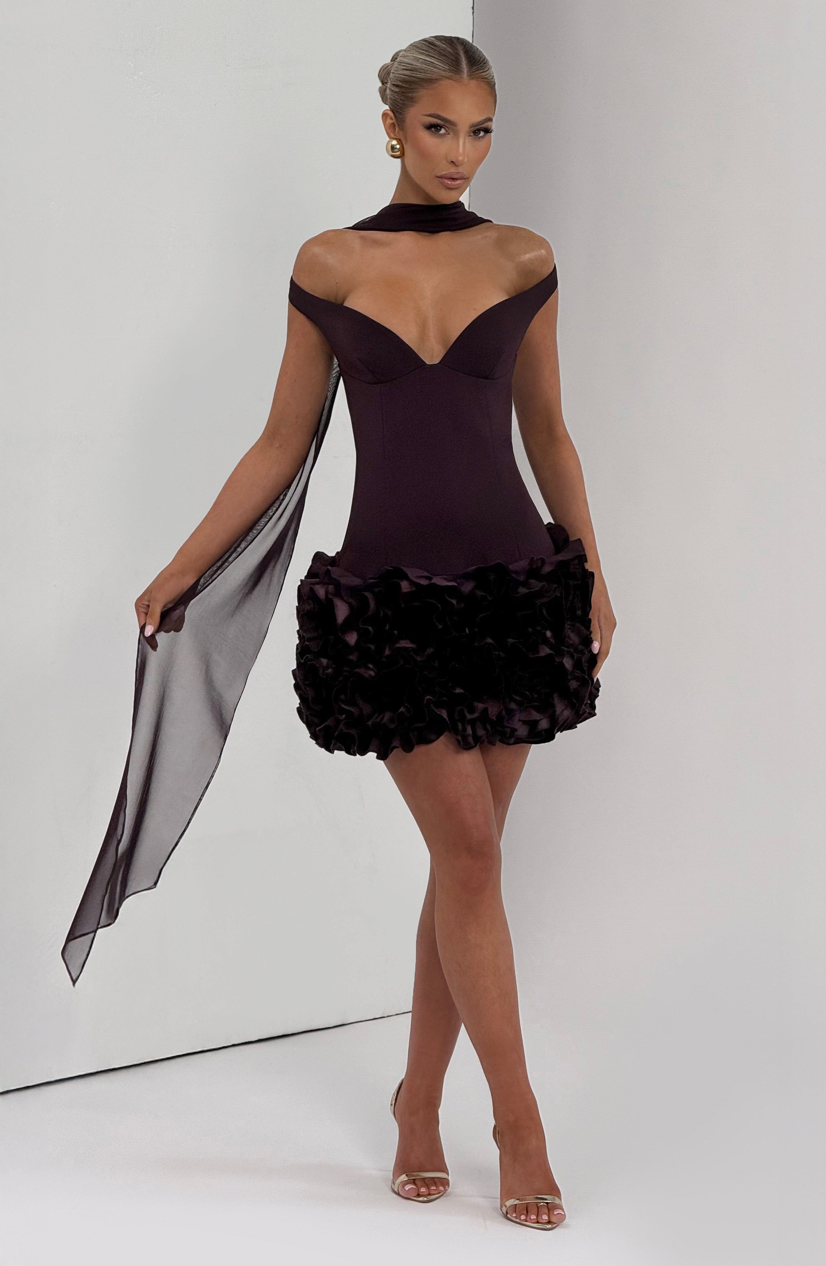 minilena Aveta Mini Dress Plum
