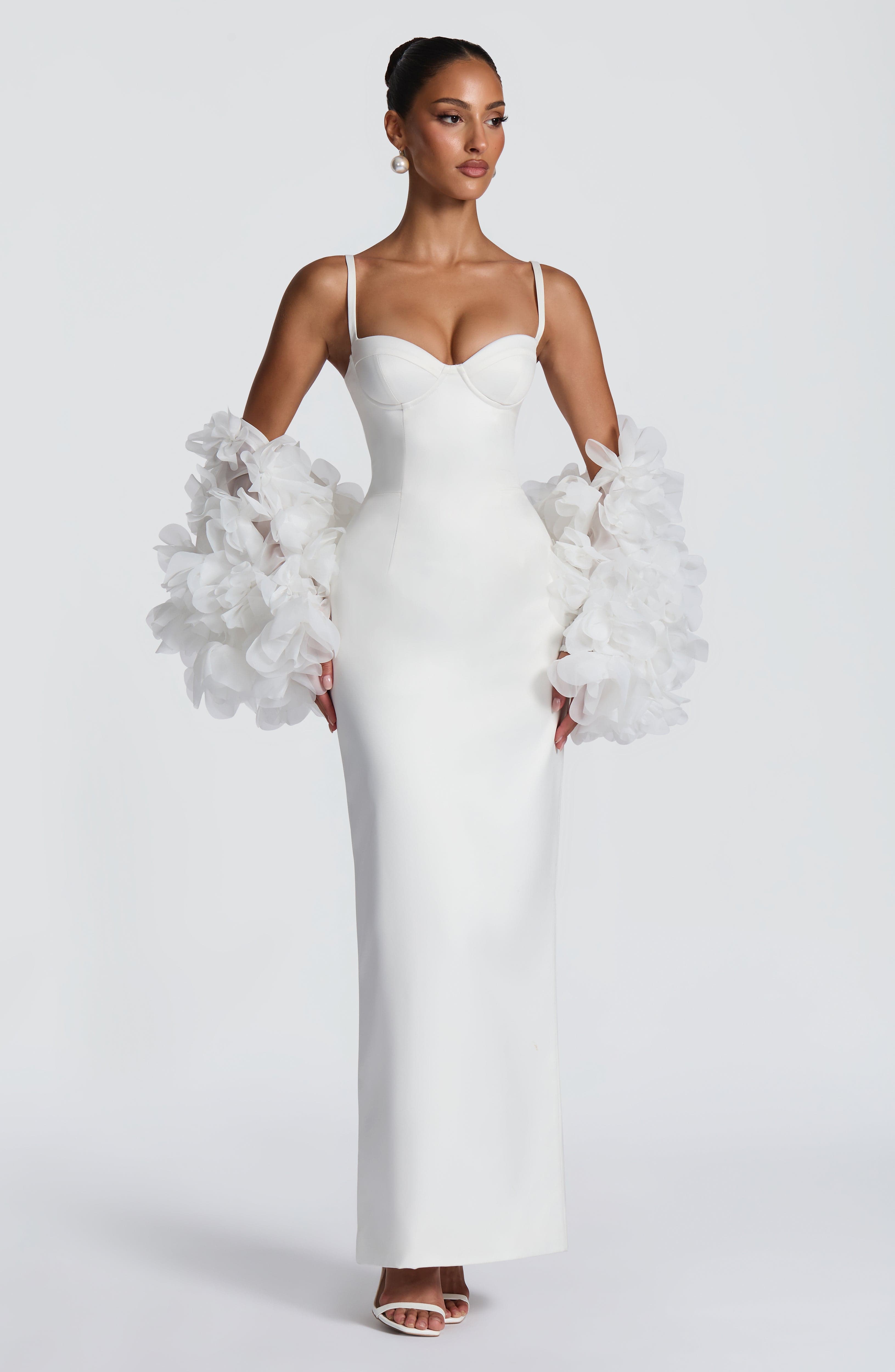 minilena Bennett Maxi Dress Ivory