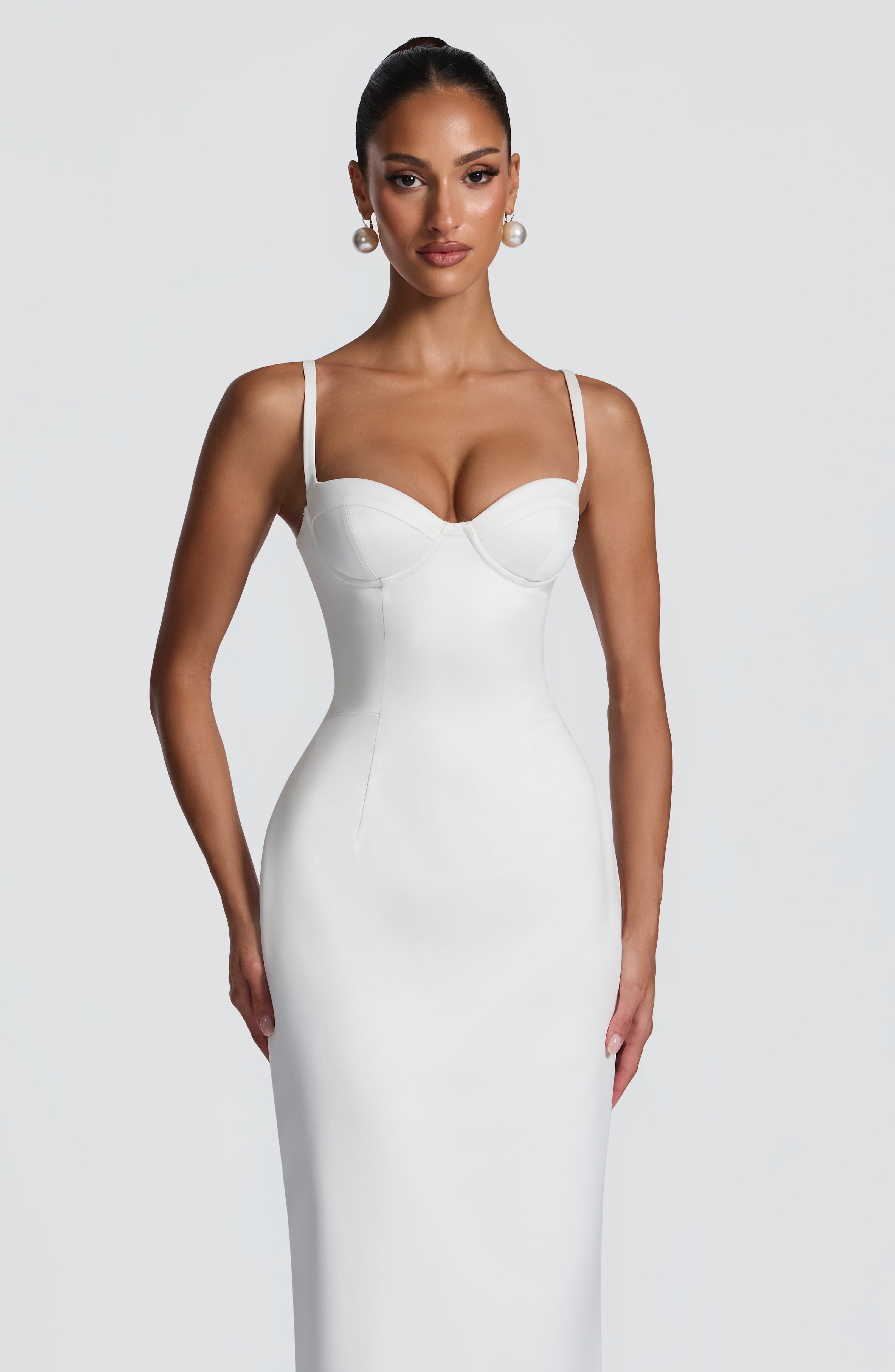 minilena Bennett Maxi Dress Ivory