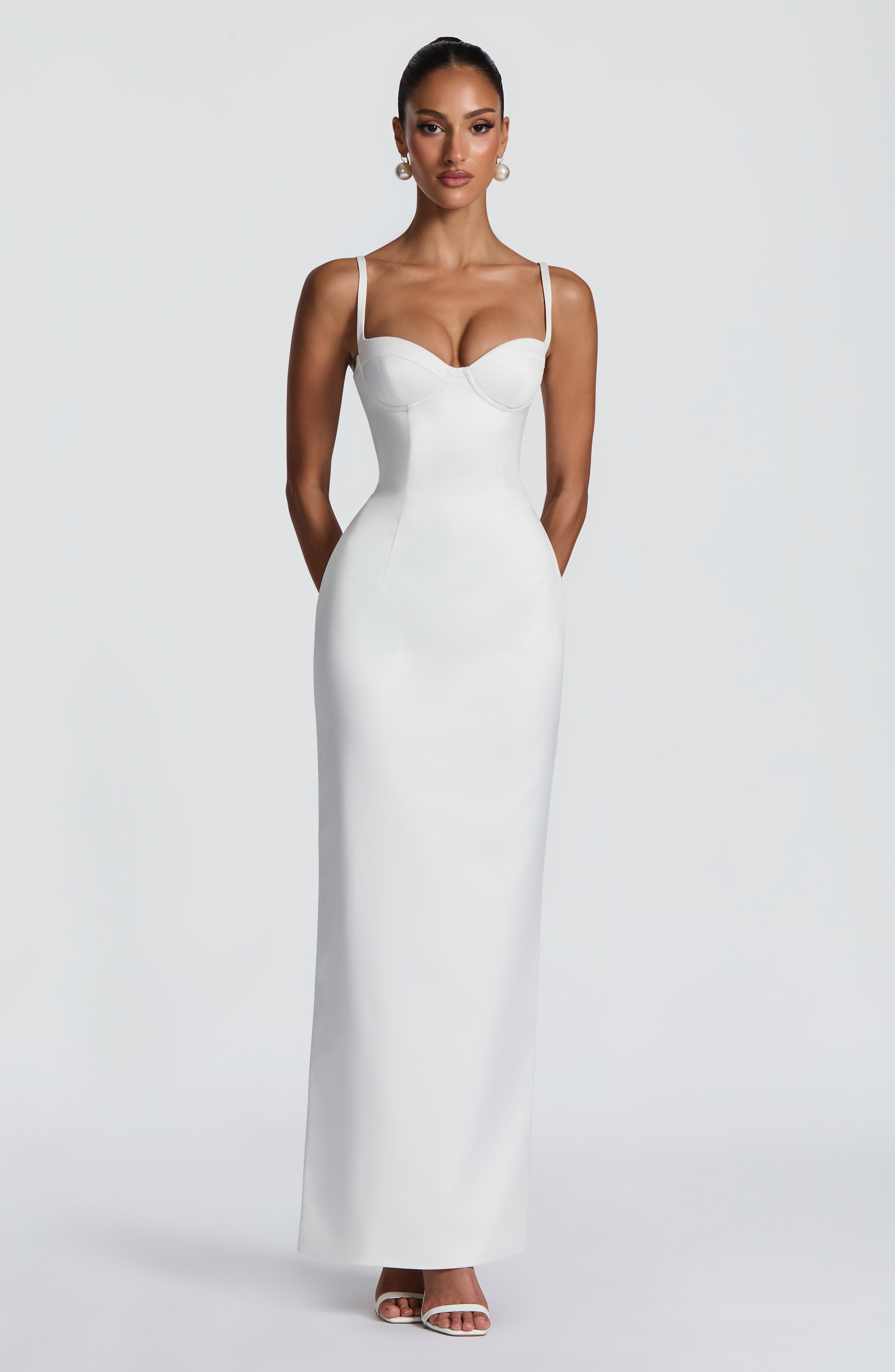 minilena Bennett Maxi Dress Ivory