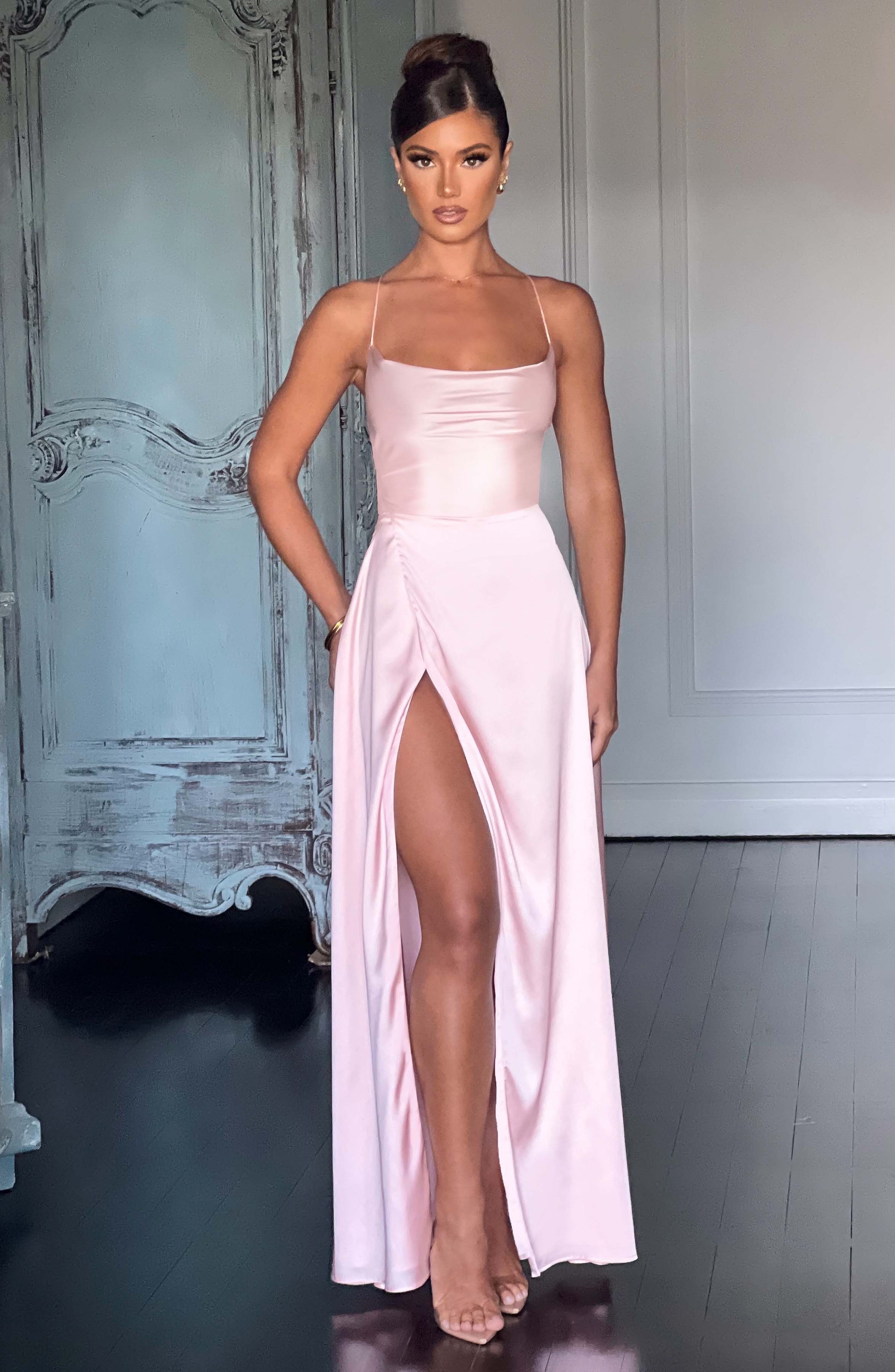 minilena Bethany Maxi Dress Blush