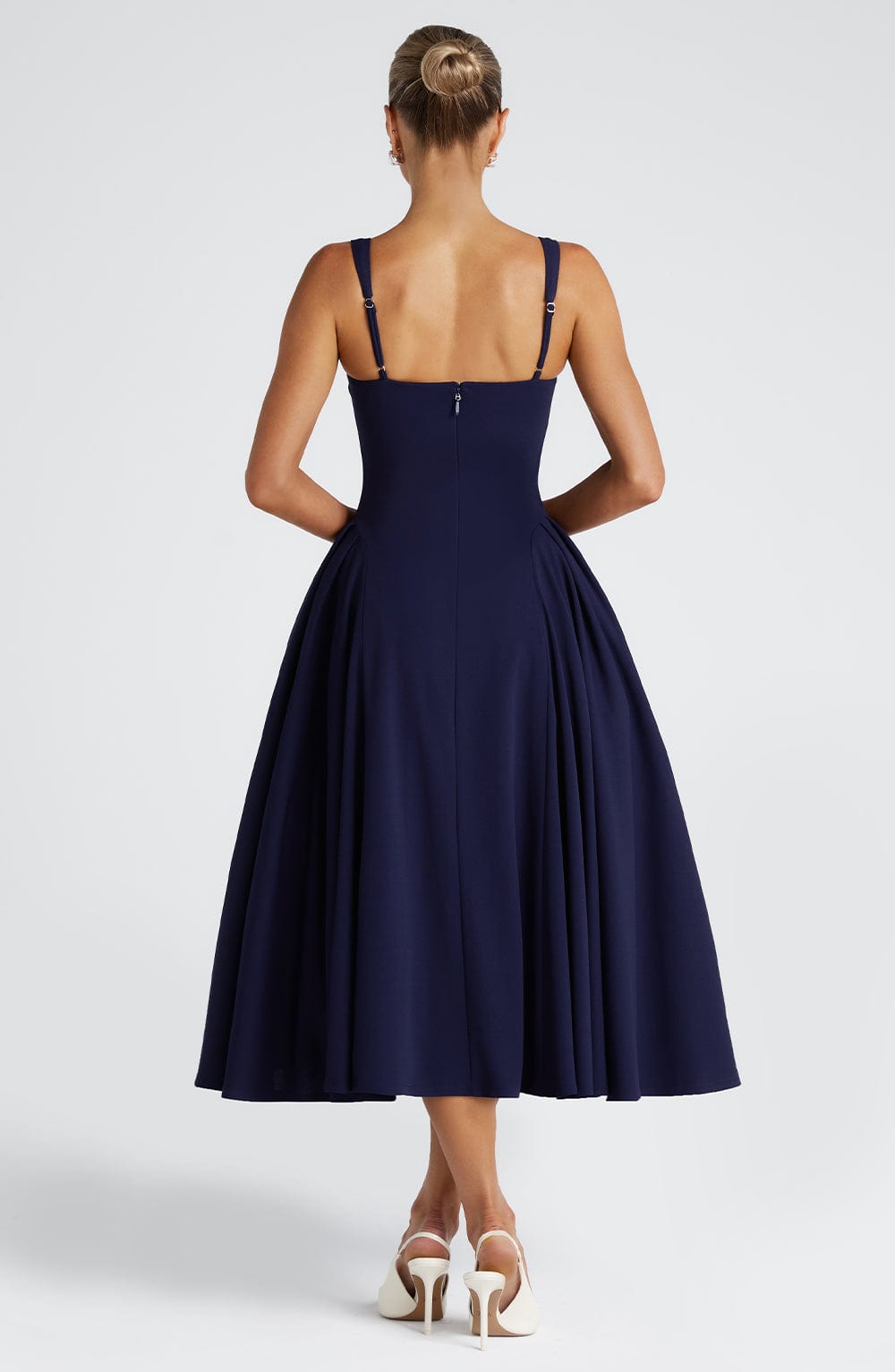 minilena Betty Midi Dress Navy