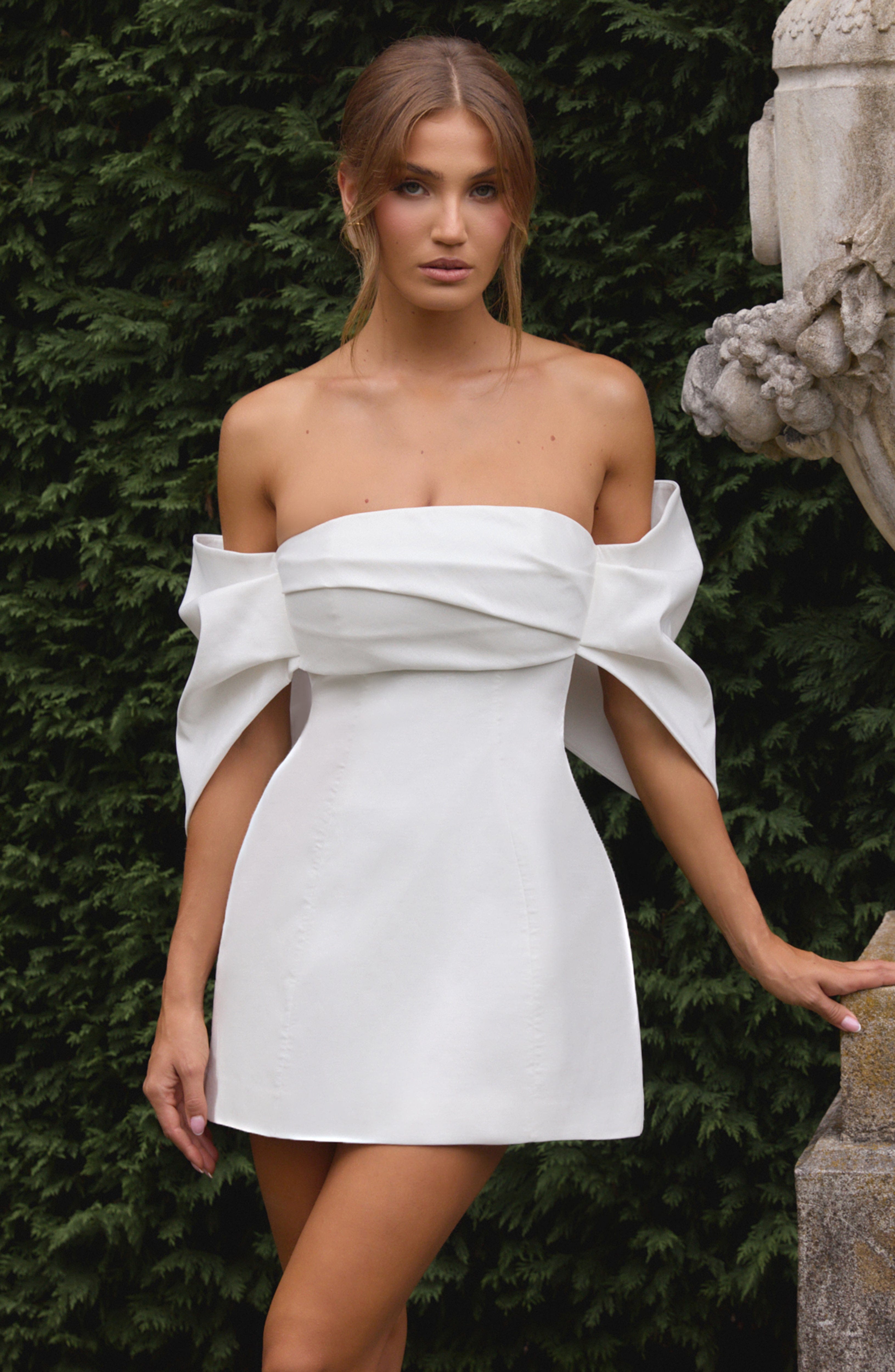 minilena Briella Mini Dress Ivory
