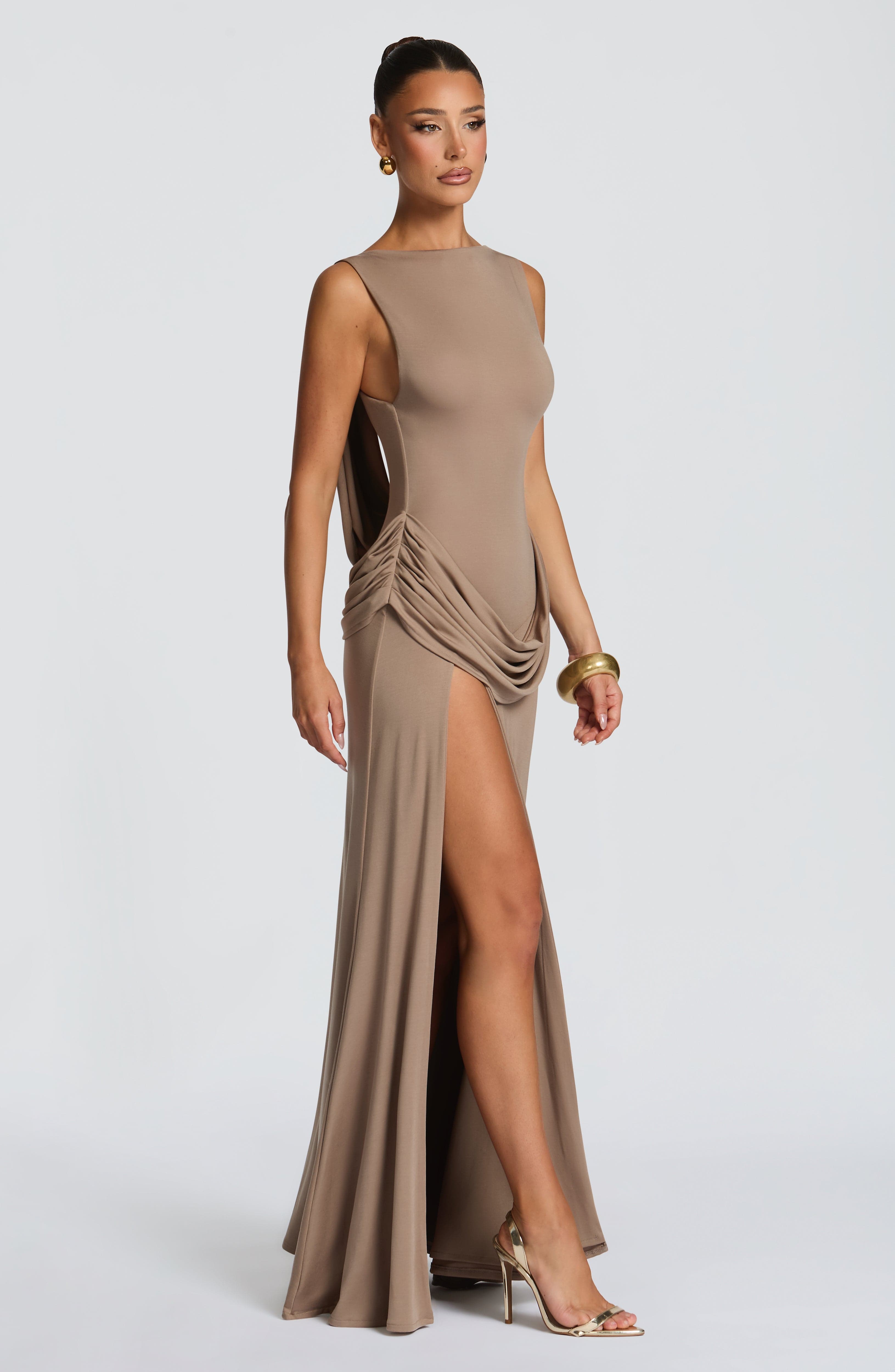 minilena Bruna Maxi Dress Stone