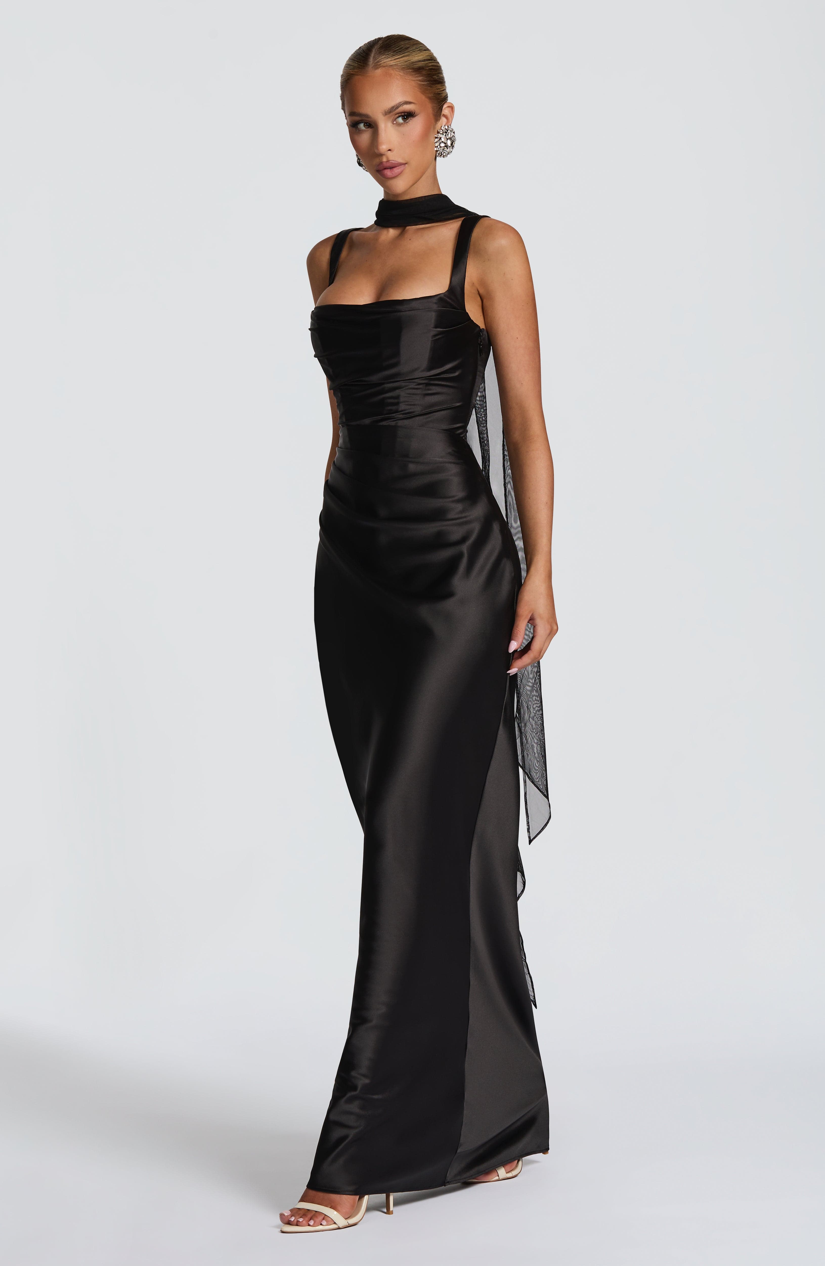 minilena Calanthe Maxi Dress Black
