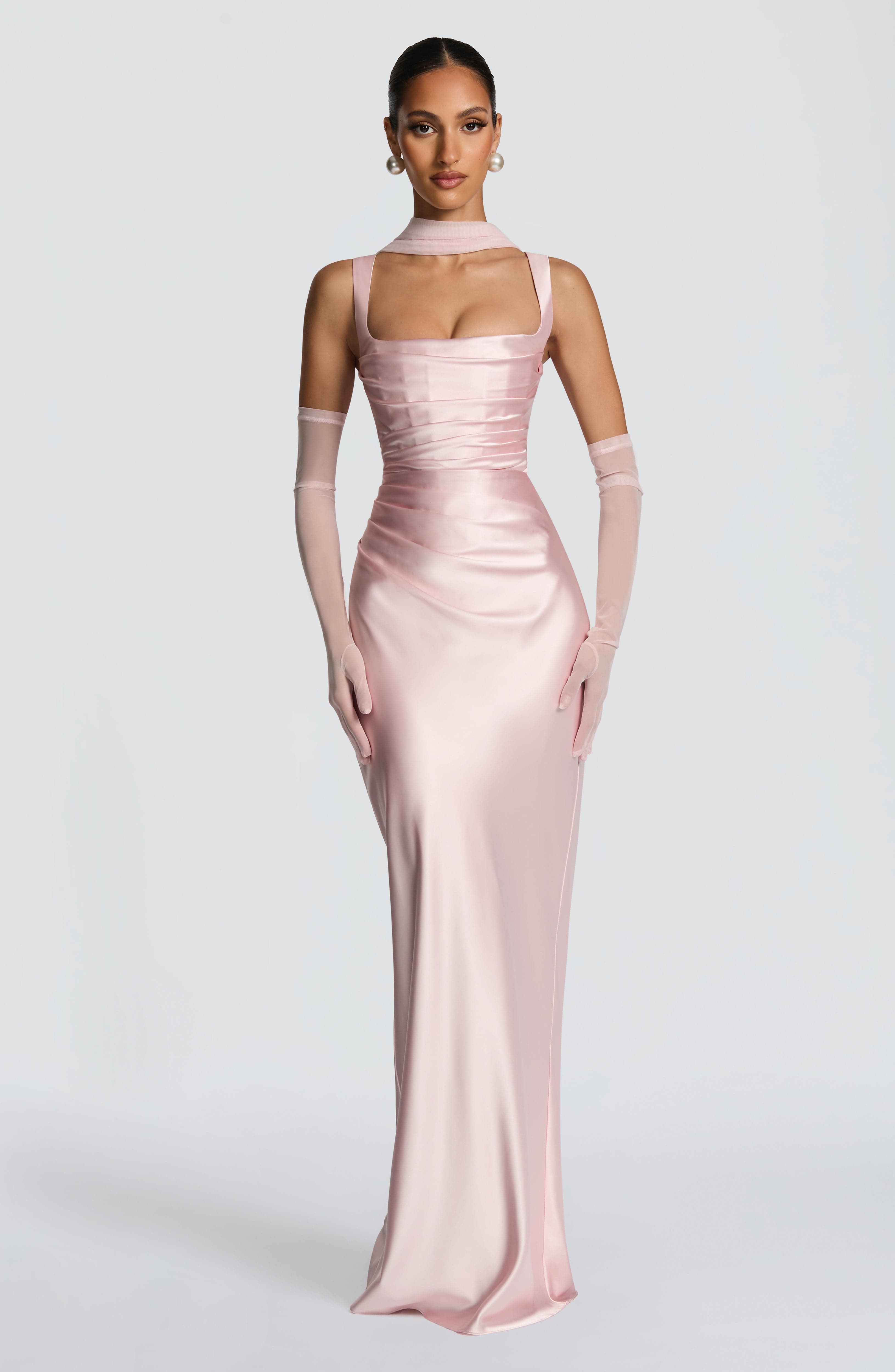minilena Calanthe Maxi Dress Blush