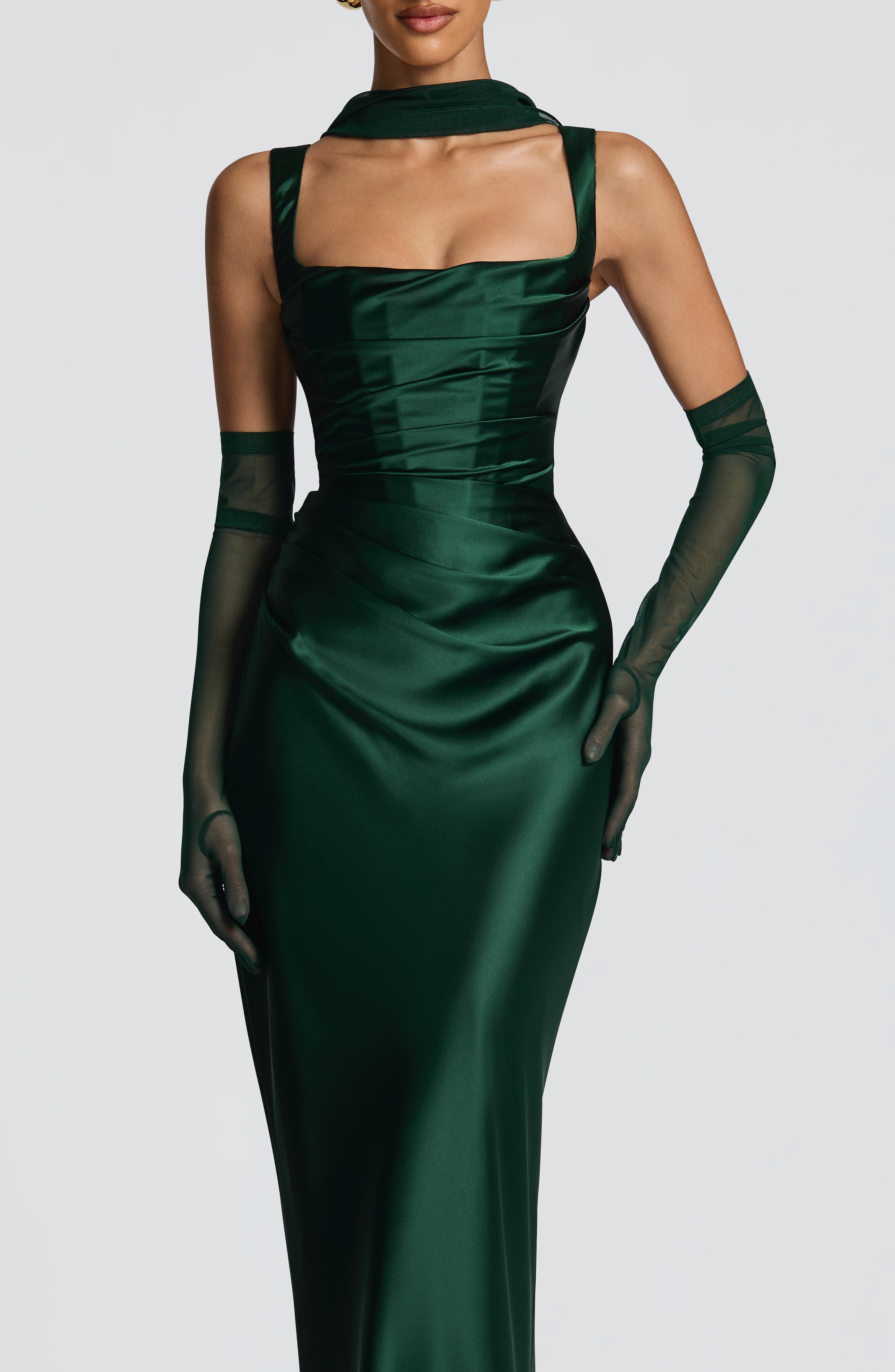 minilena Calanthe Maxi Dress Emerald