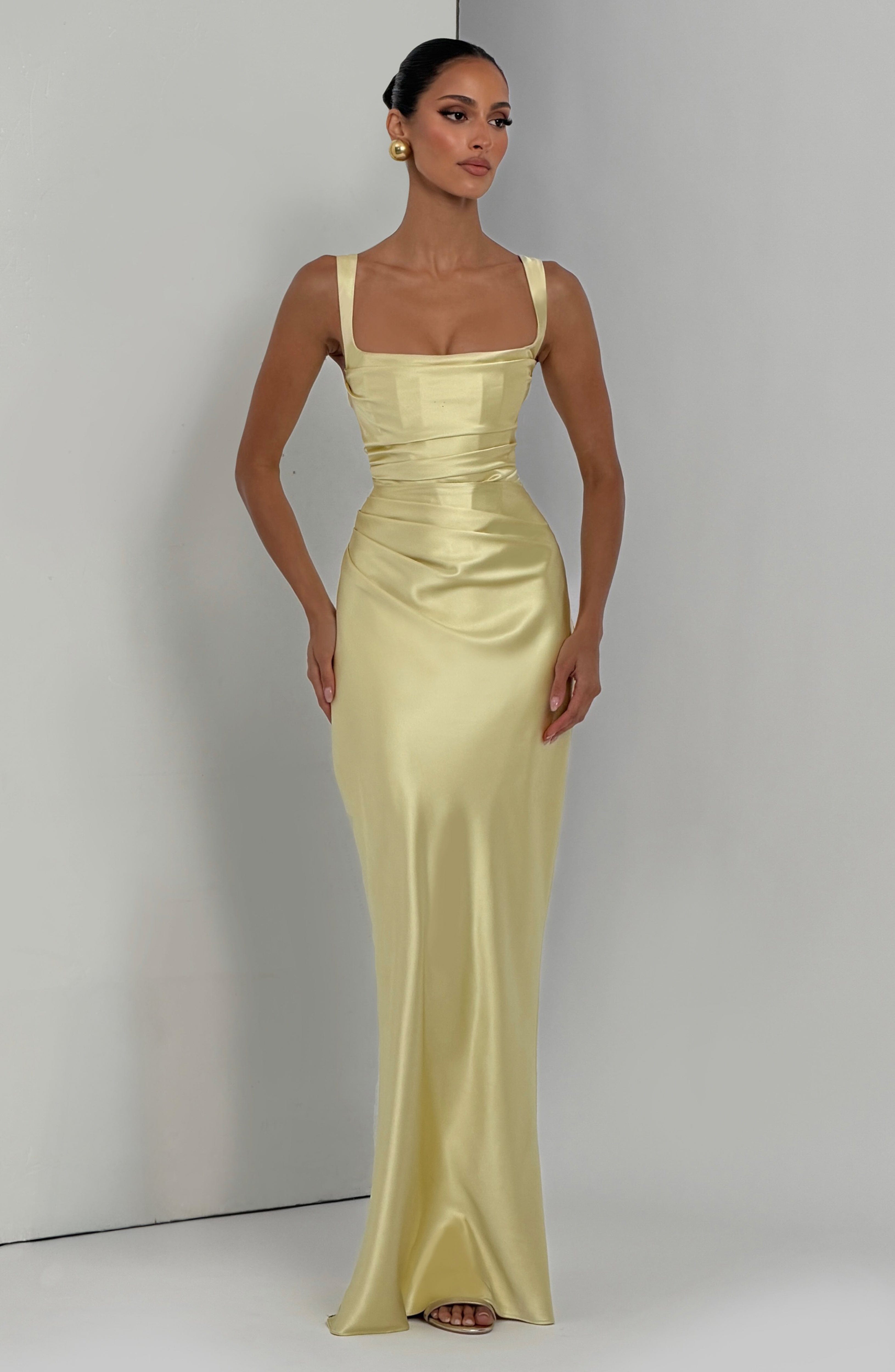 minilena Calanthe Maxi Dress Lemon