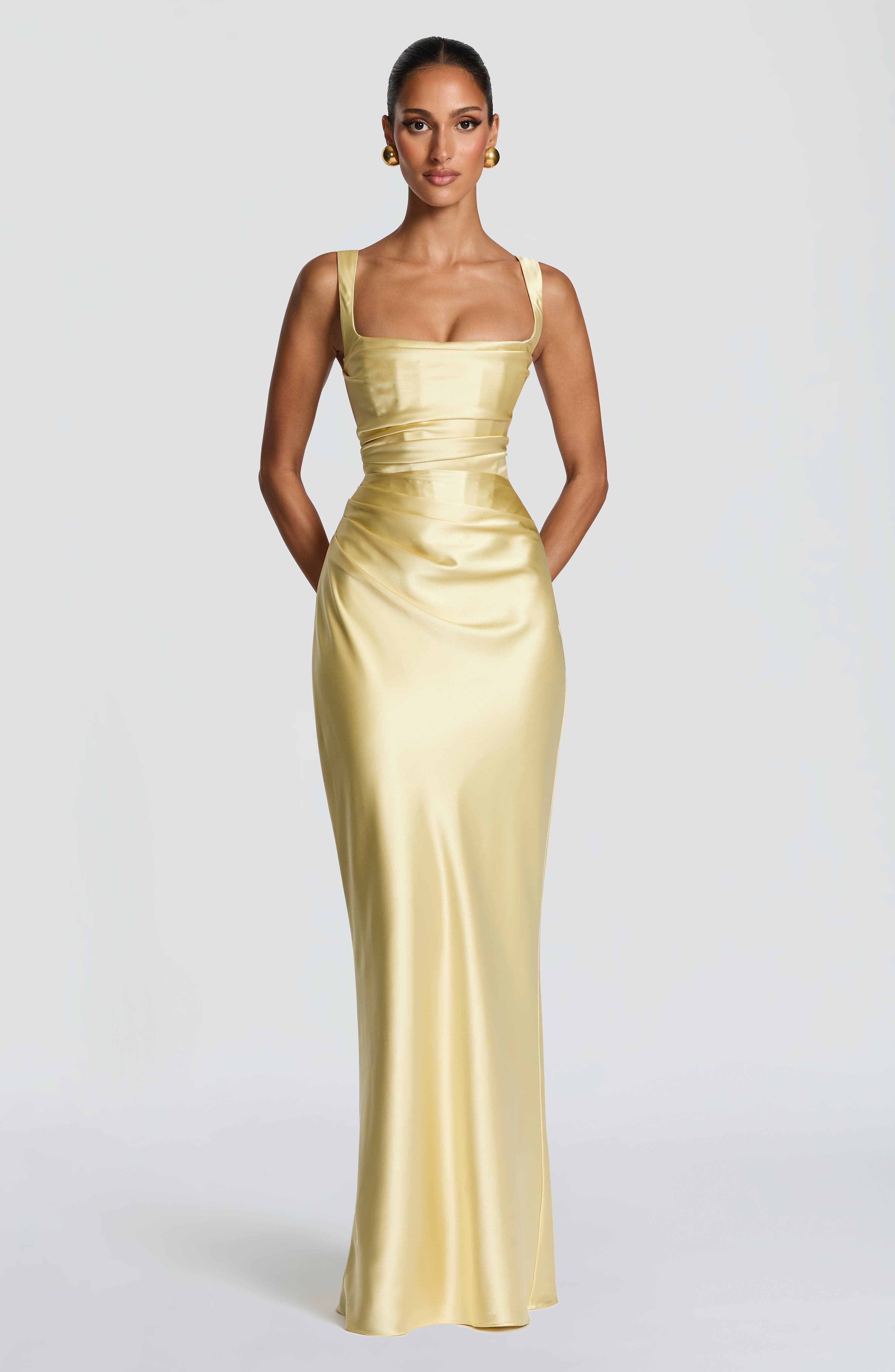 minilena Calanthe Maxi Dress Lemon