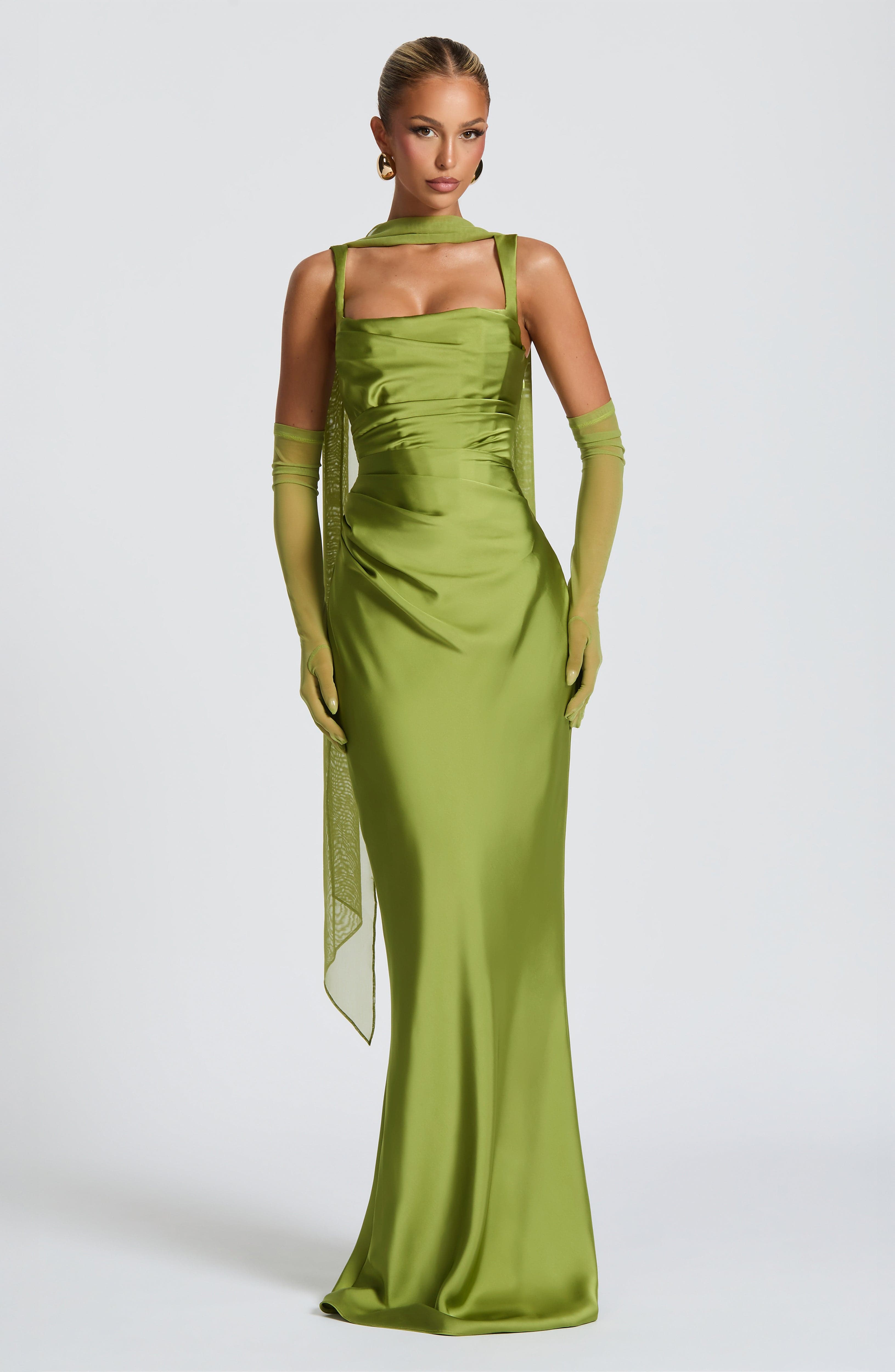 minilena Calanthe Maxi Dress Olive
