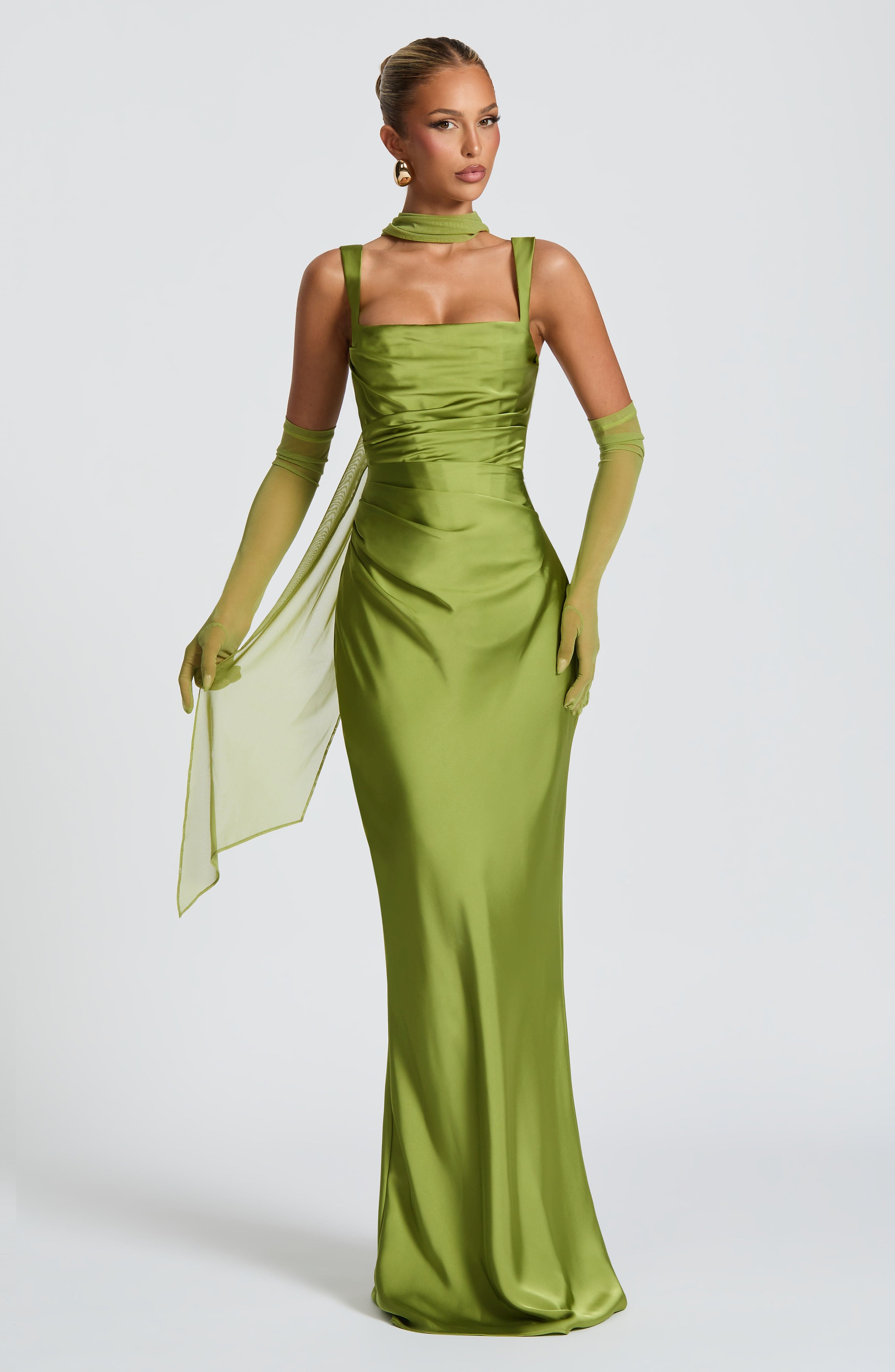 minilena Calanthe Maxi Dress Olive