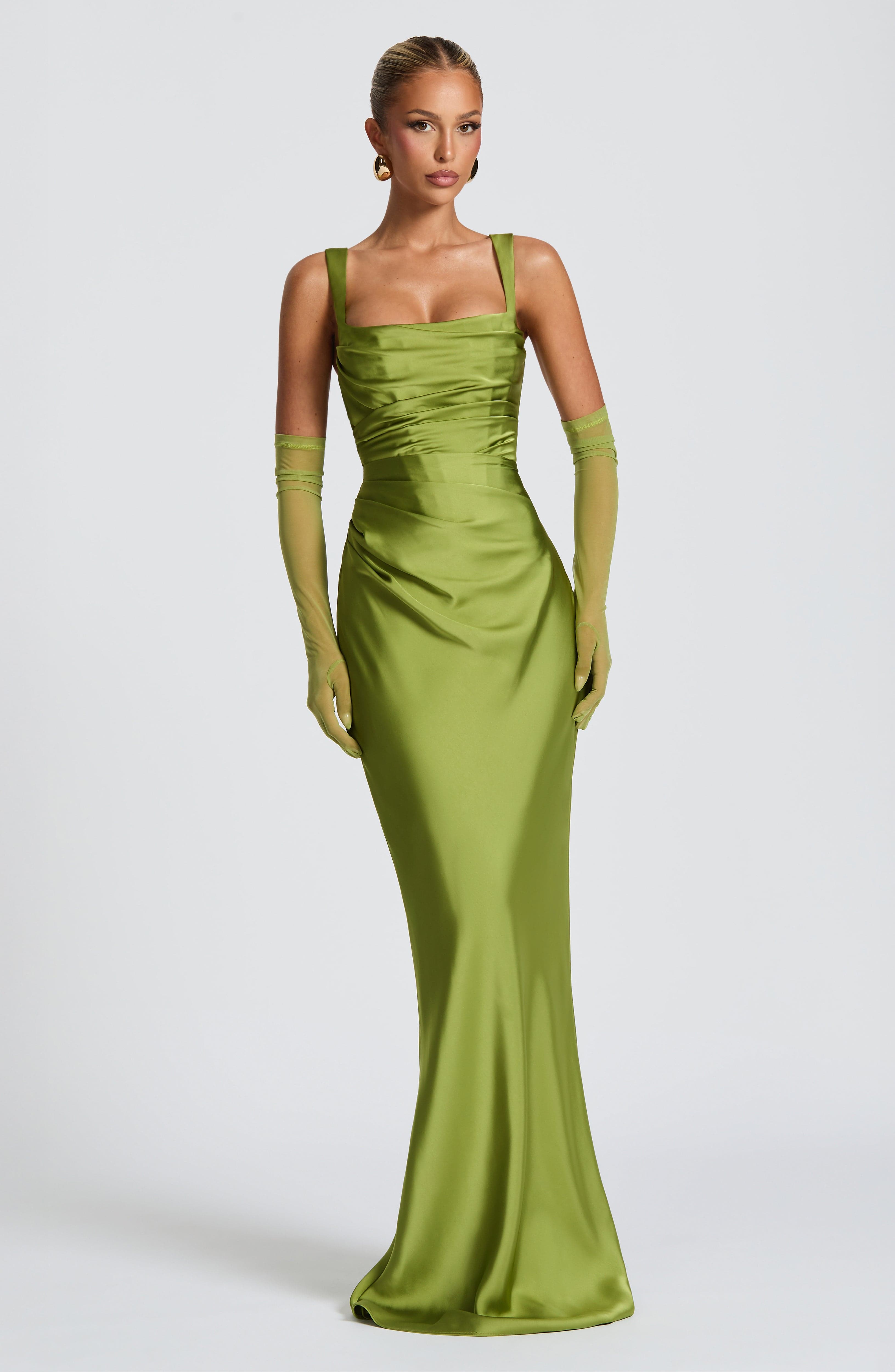 minilena Calanthe Maxi Dress Olive