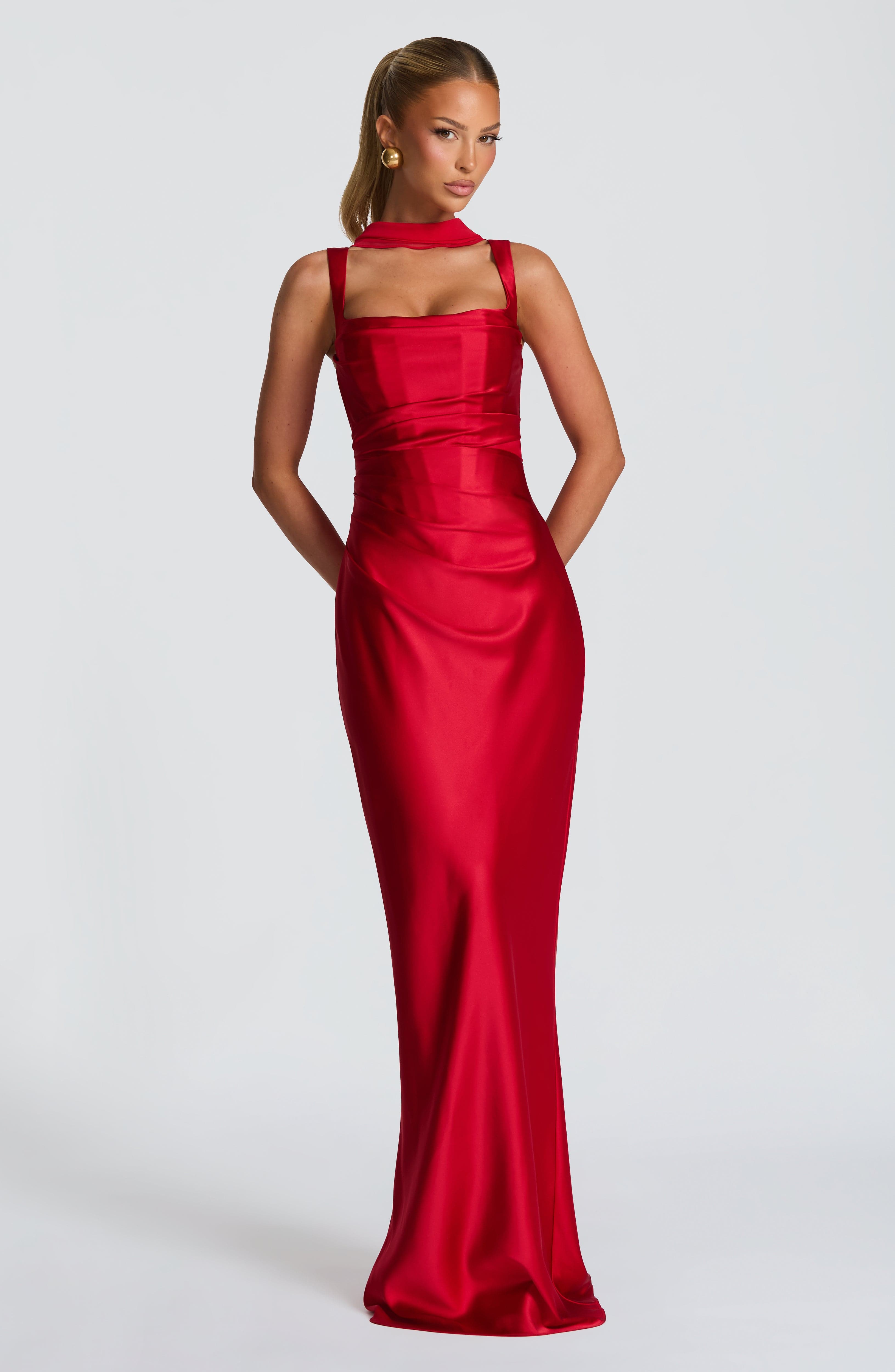minilena Calanthe Maxi Dress Red