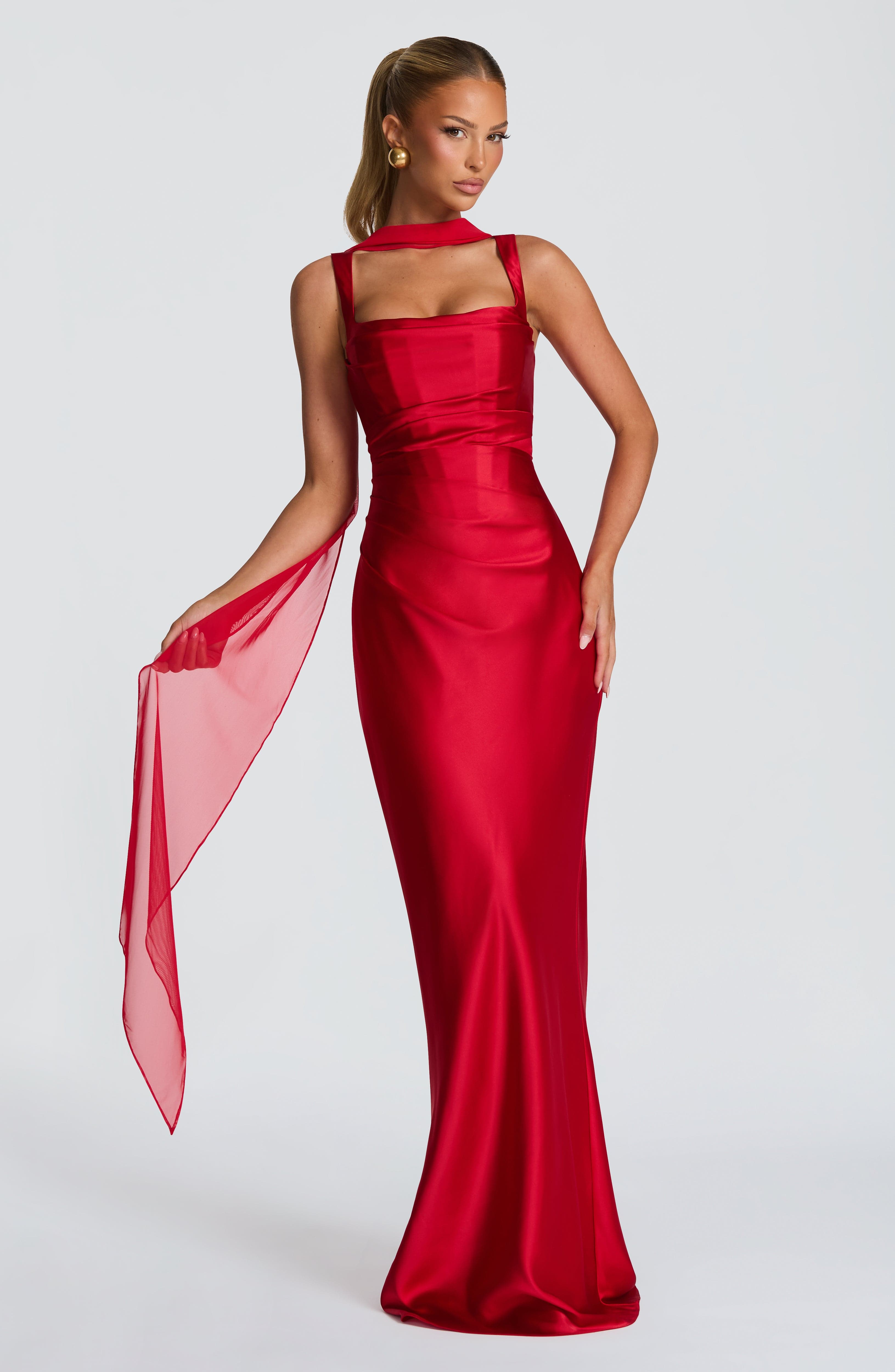 minilena Calanthe Maxi Dress Red