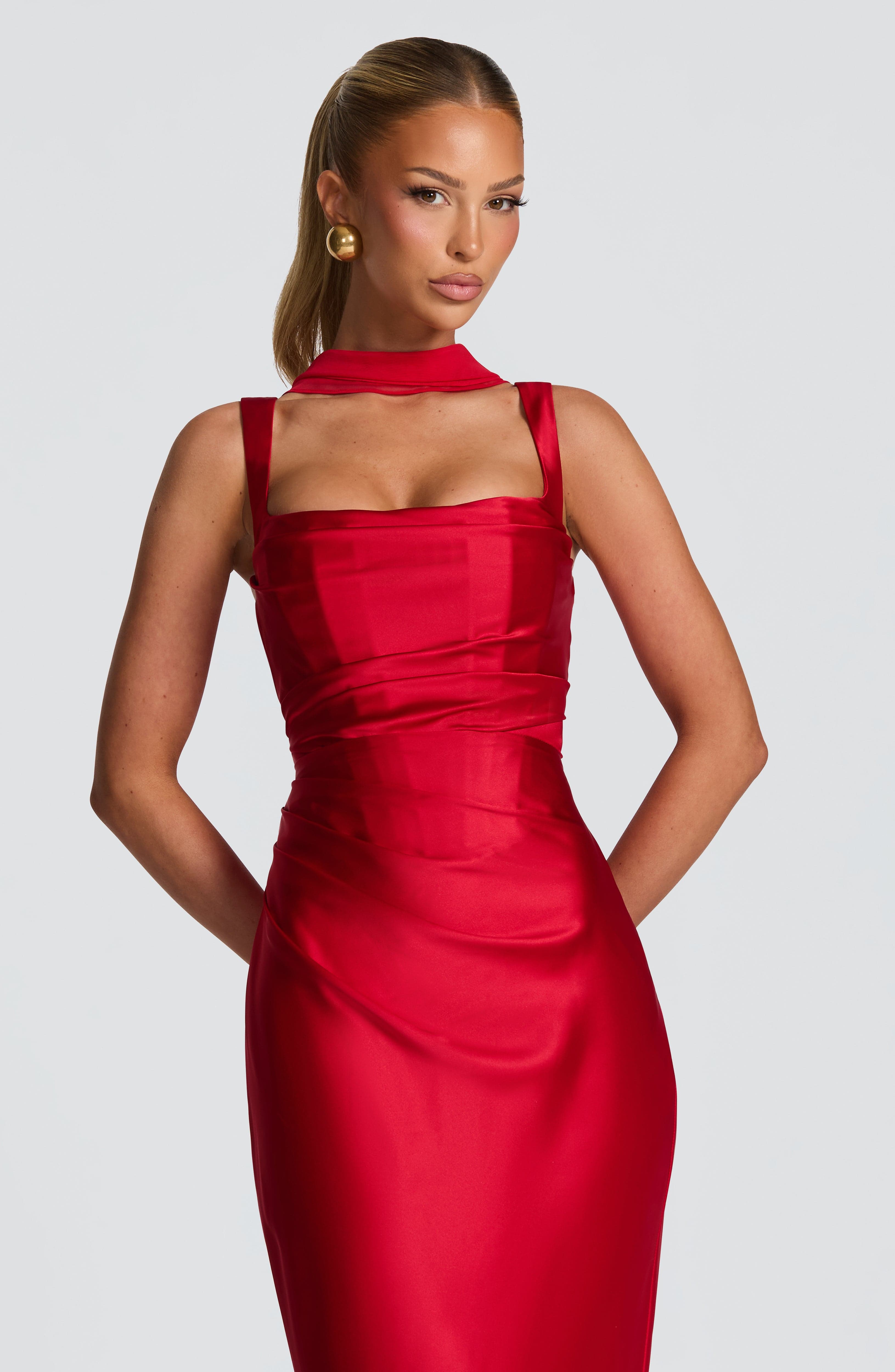 minilena Calanthe Maxi Dress Red