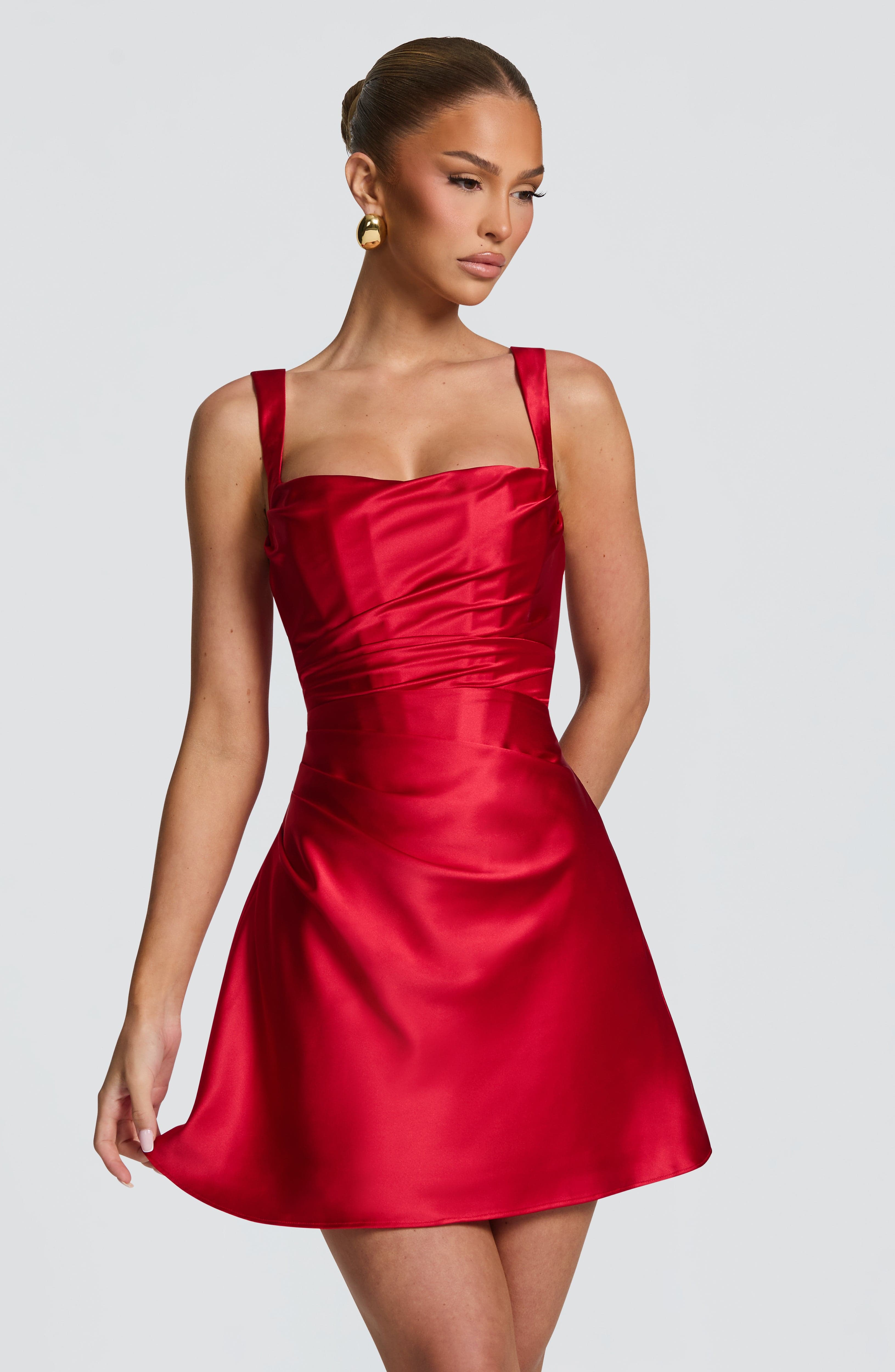minilena Calanthe Mini Dress Red