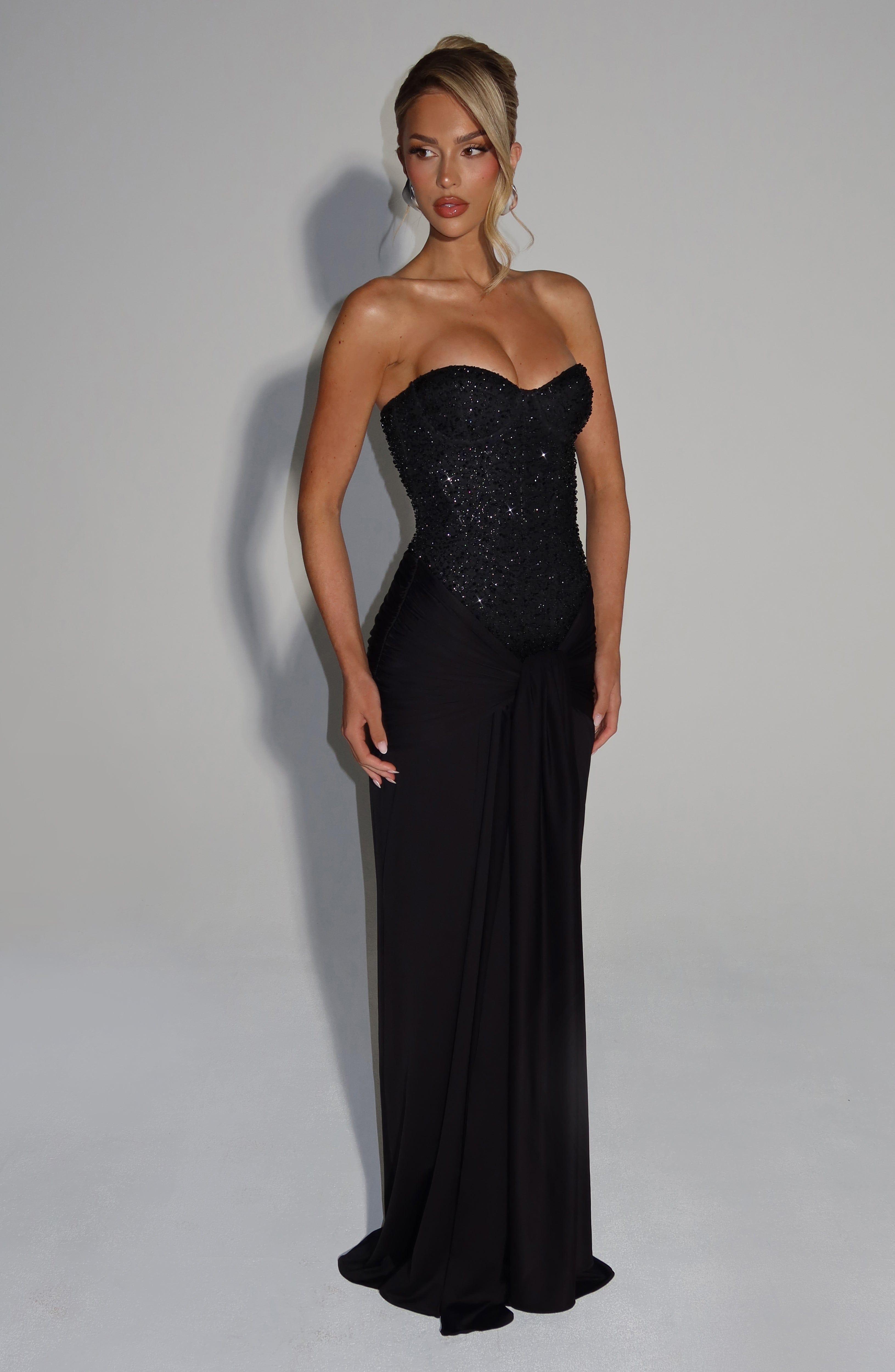 minilena Carina Maxi Dress Black