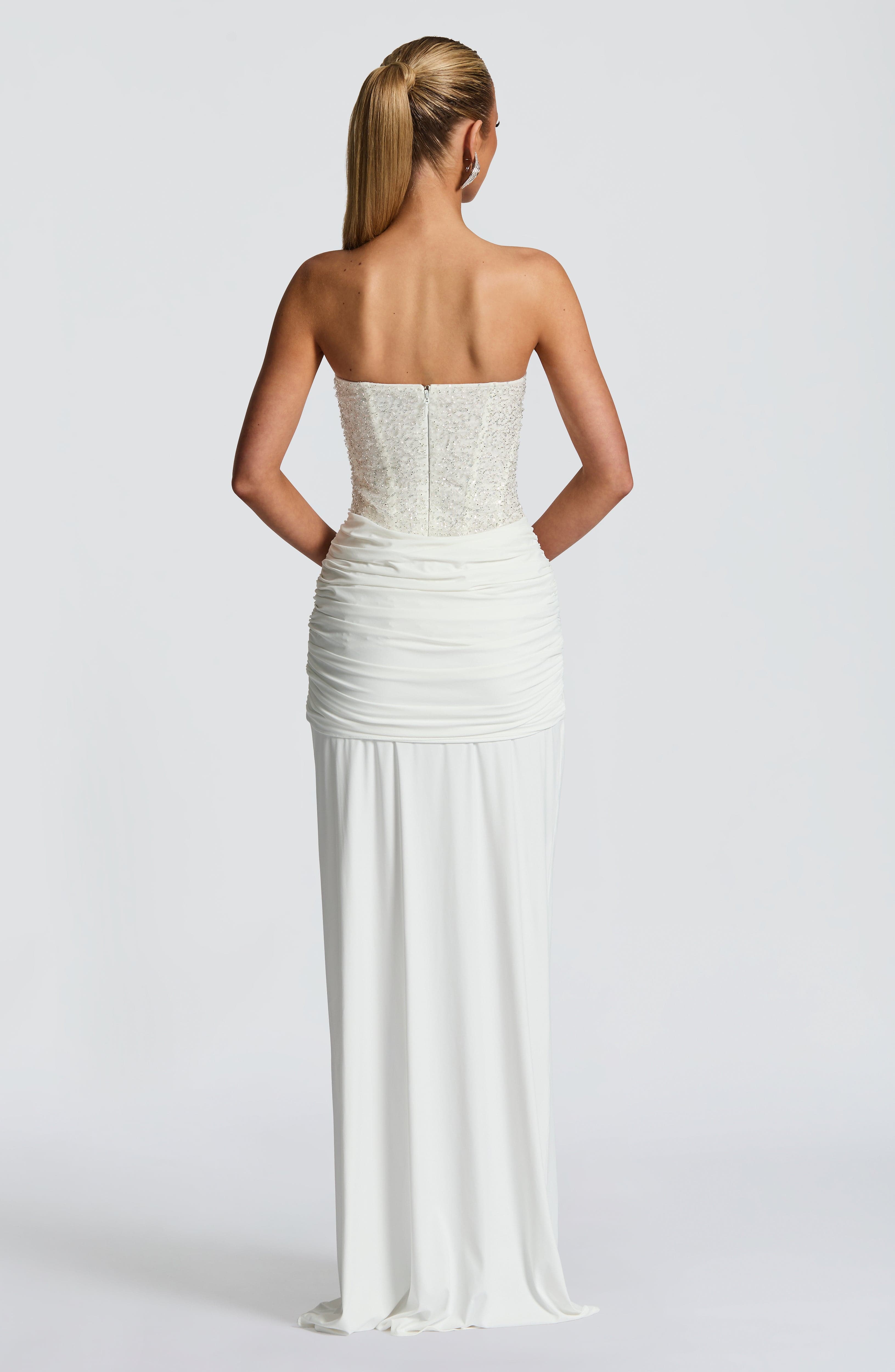 minilena Carina Maxi Dress Ivory
