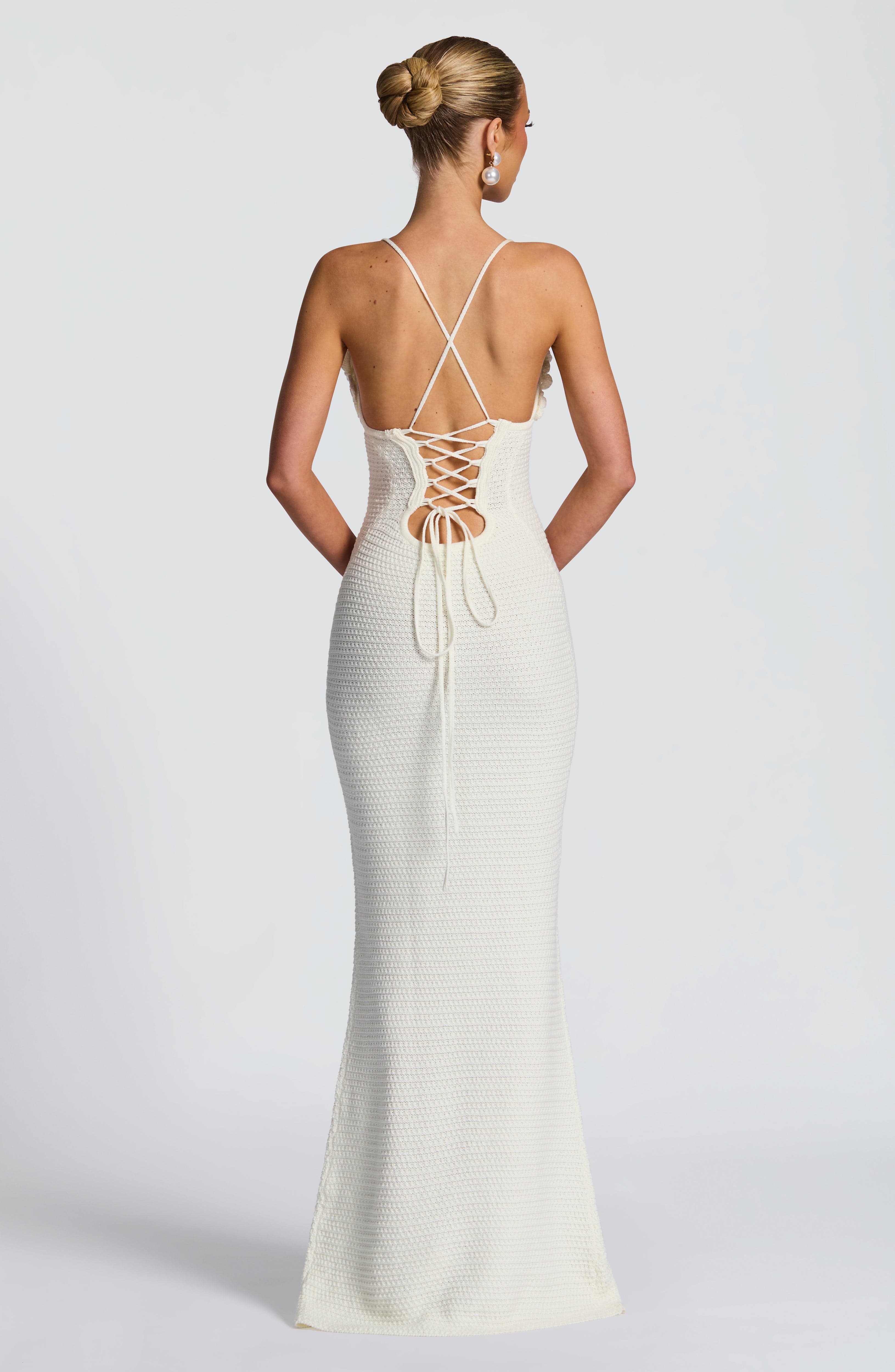 minilena Celaena Maxi Dress Ivory