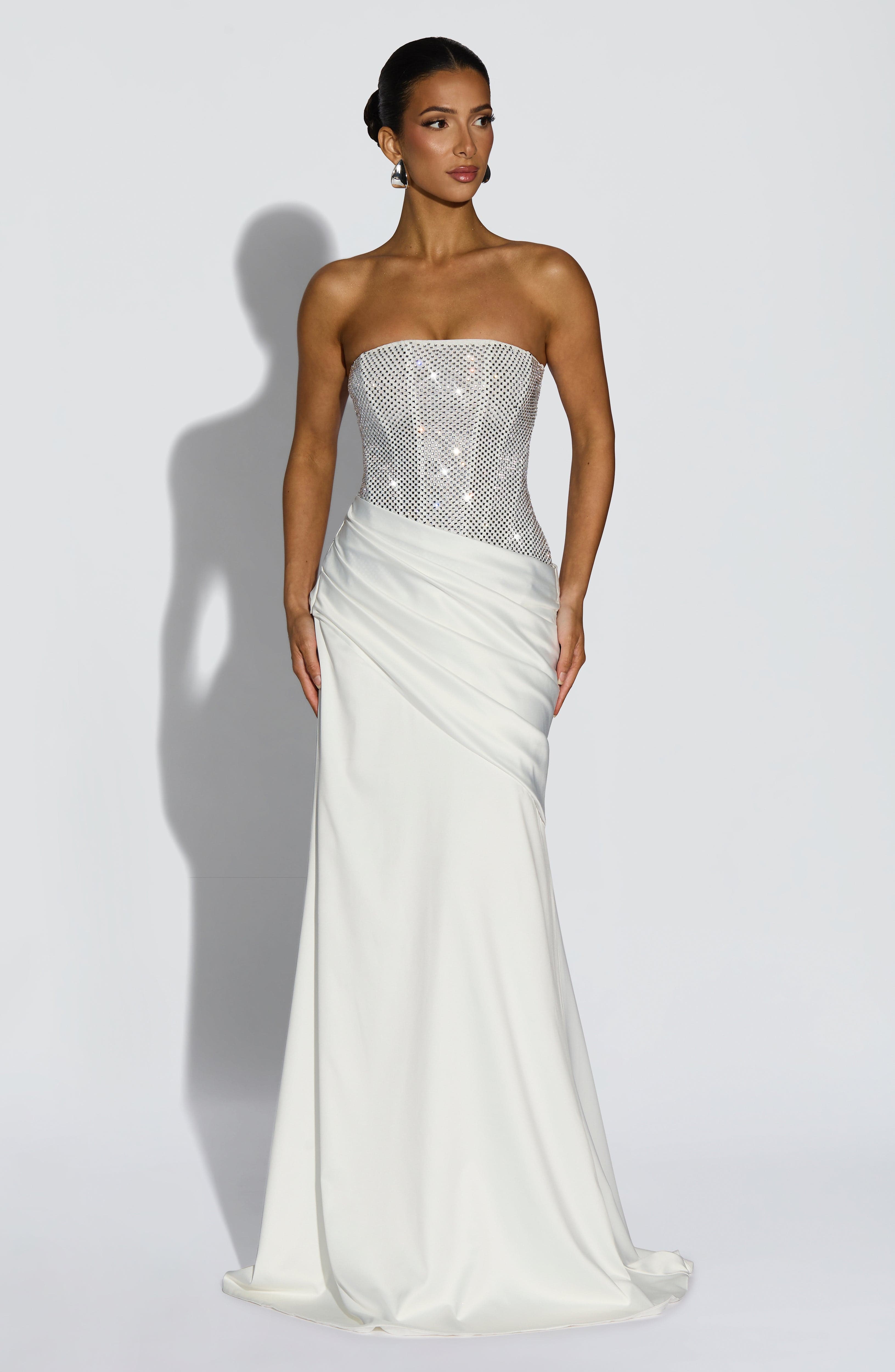 minilena Celestia Maxi Dress Ivory