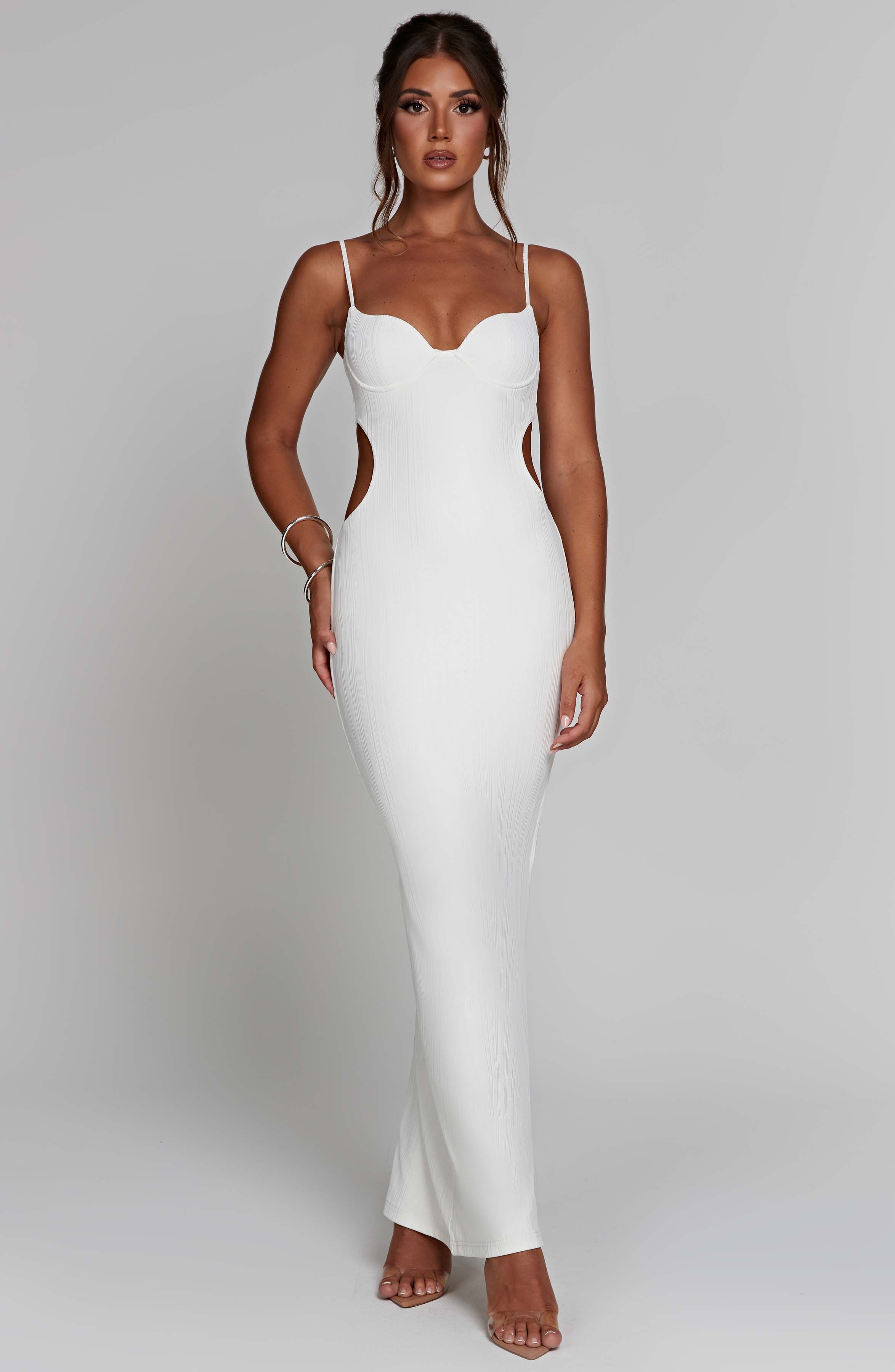 minilena Celine Maxi Dress White