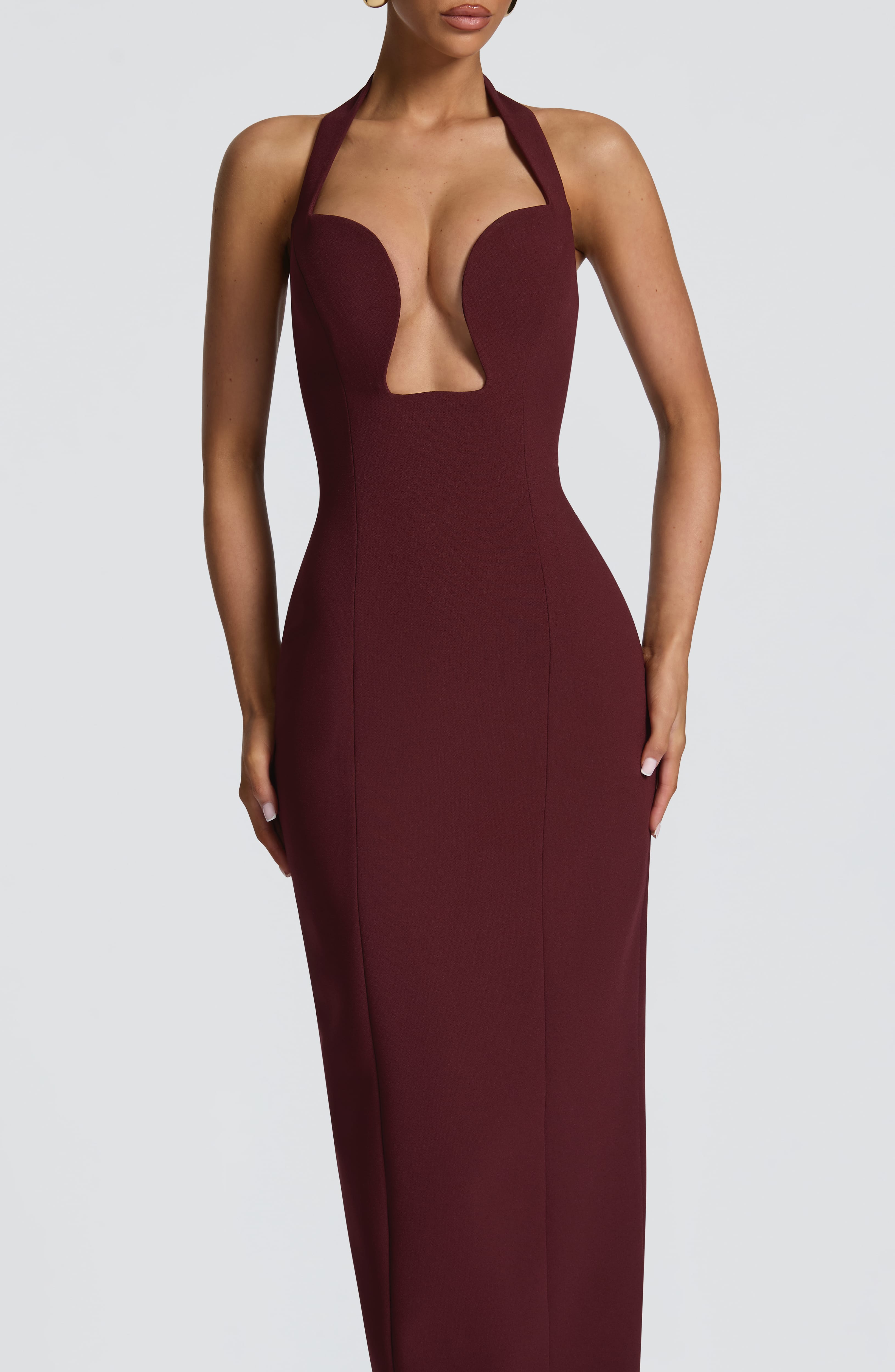 minilena Charlotte Maxi Dress Cherry Lacquer