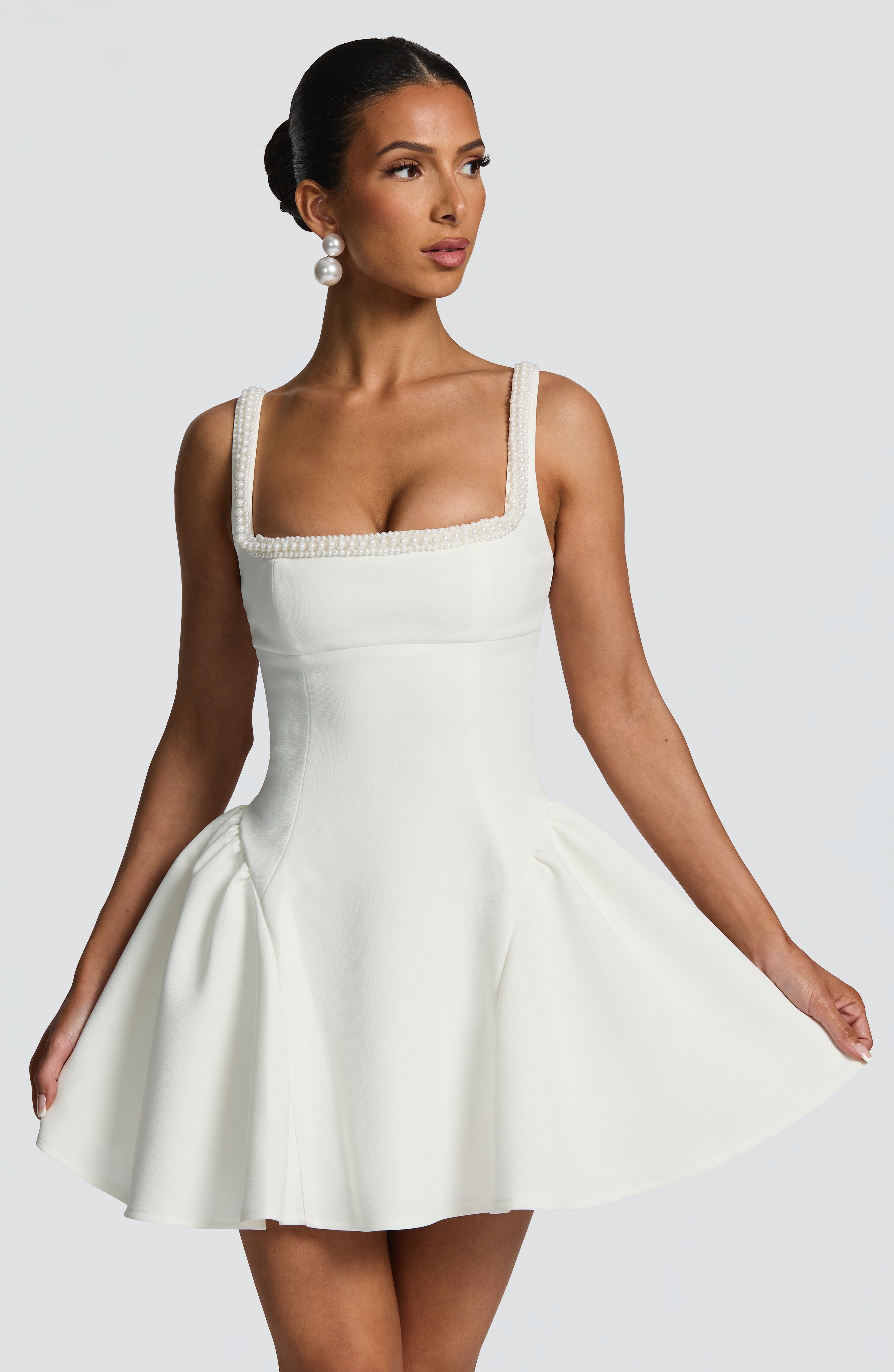 minilena Christie Mini Dress Ivory