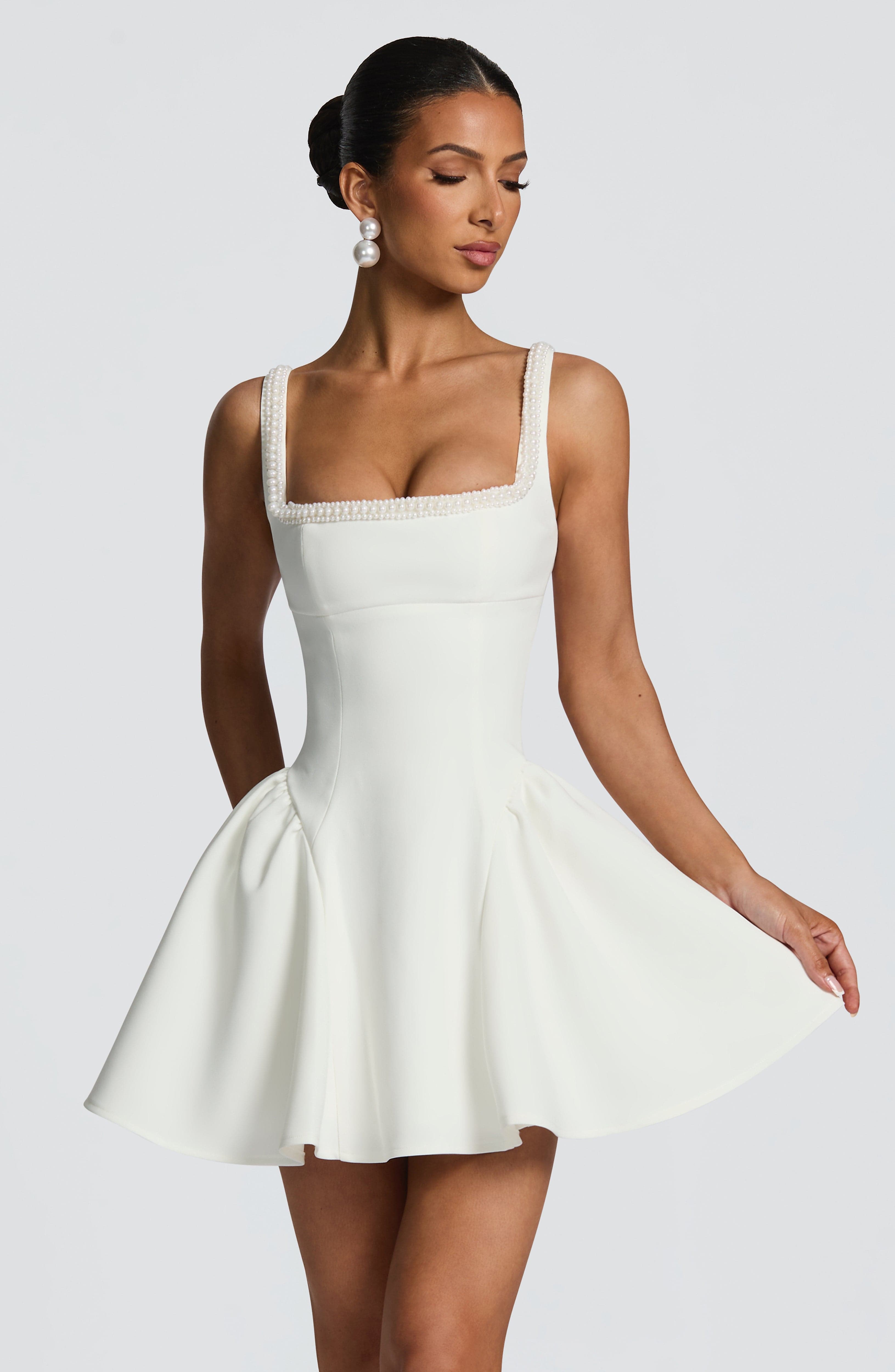 minilena Christie Mini Dress Ivory