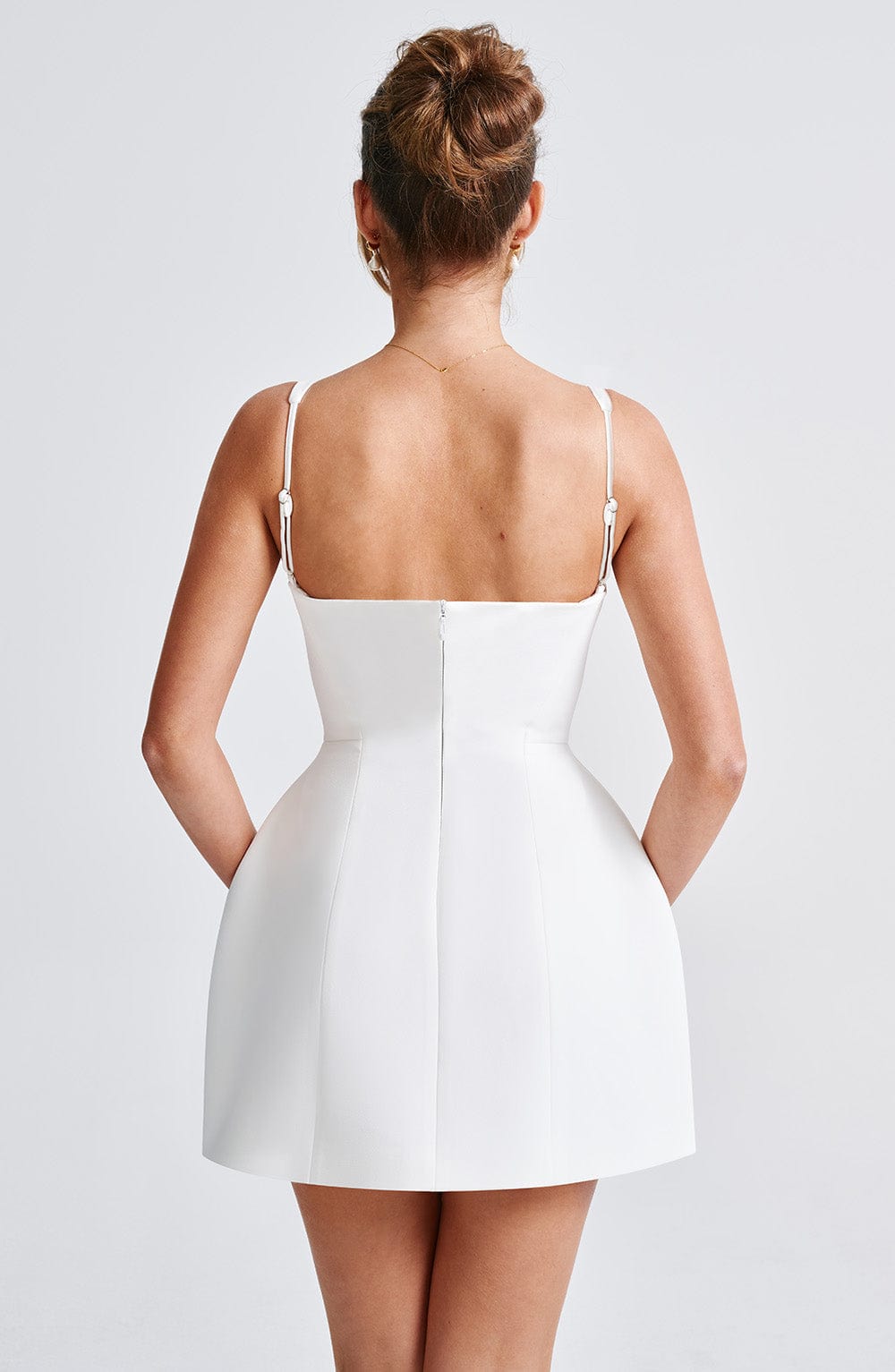 minilena Claretta Mini Dress Ivory None