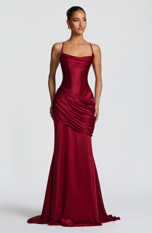 minilena Connie Gown Burgundy