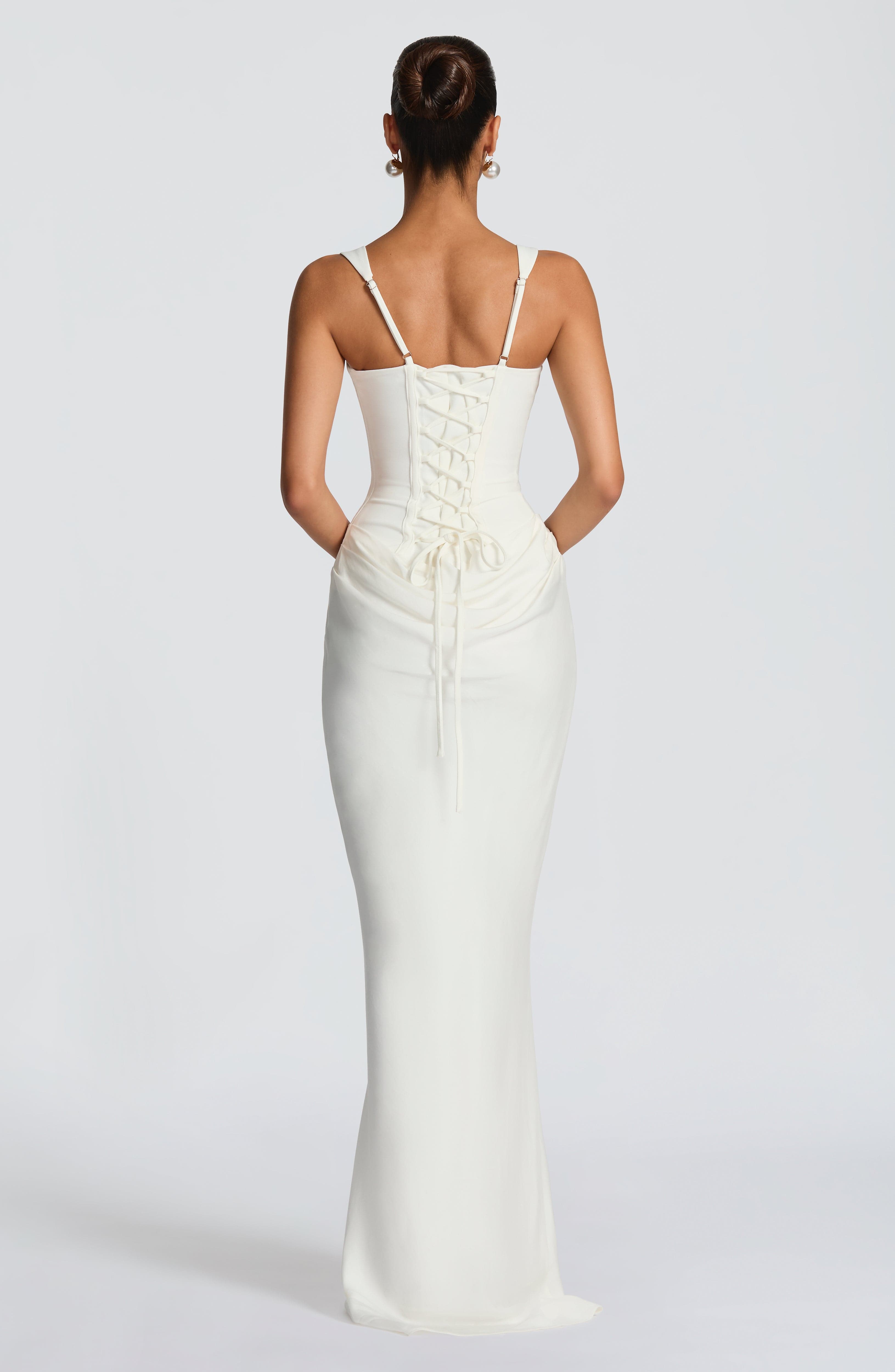 minilena Cornelia Maxi Dress Ivory